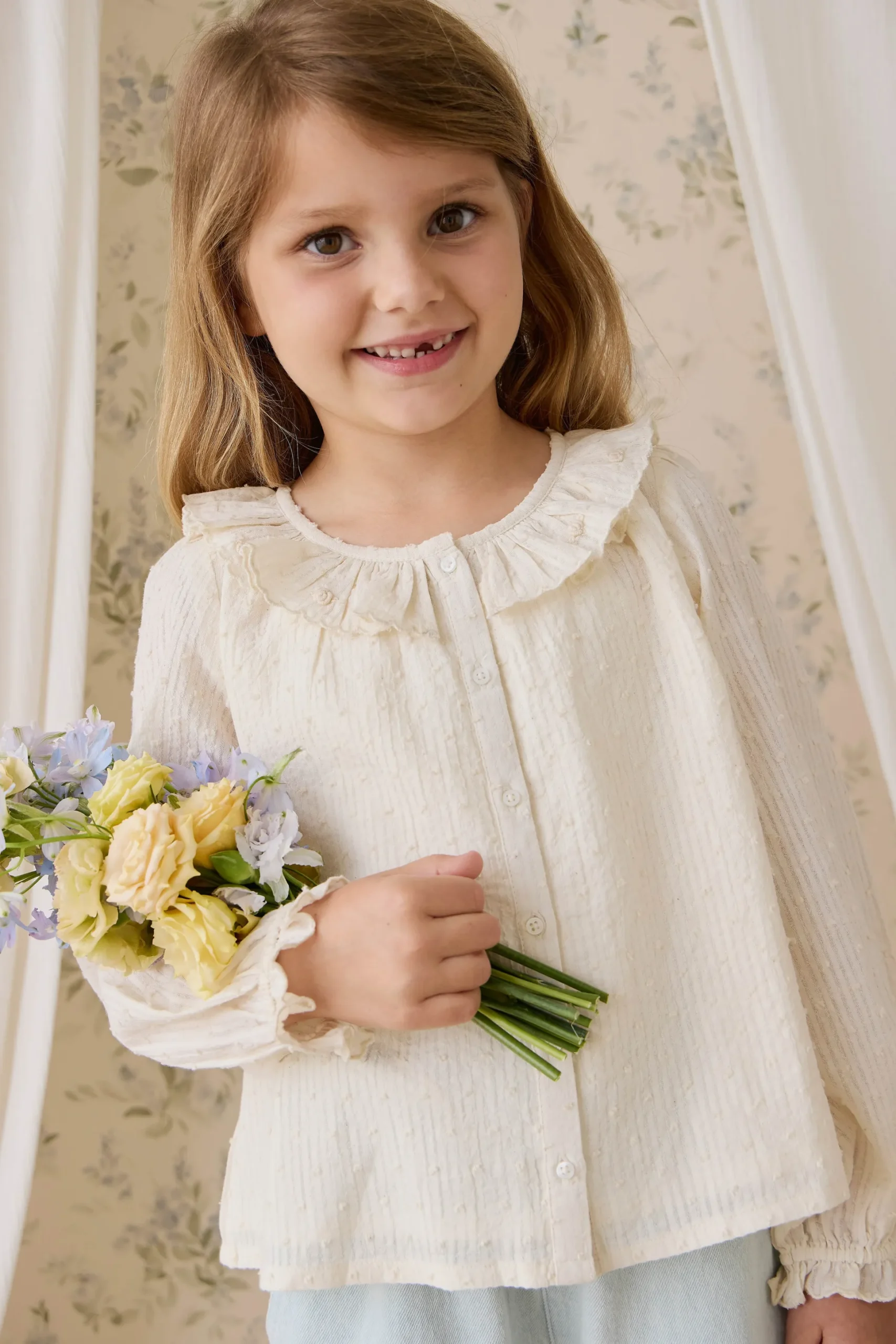 Organic Cotton Cecile Top-Parchment