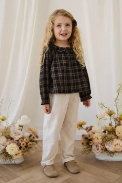 Organic Cotton Cecile Top - Woodland Check