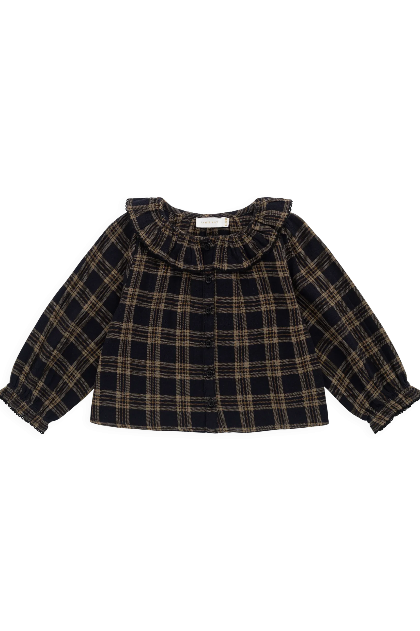 Organic Cotton Cecile Top - Woodland Check