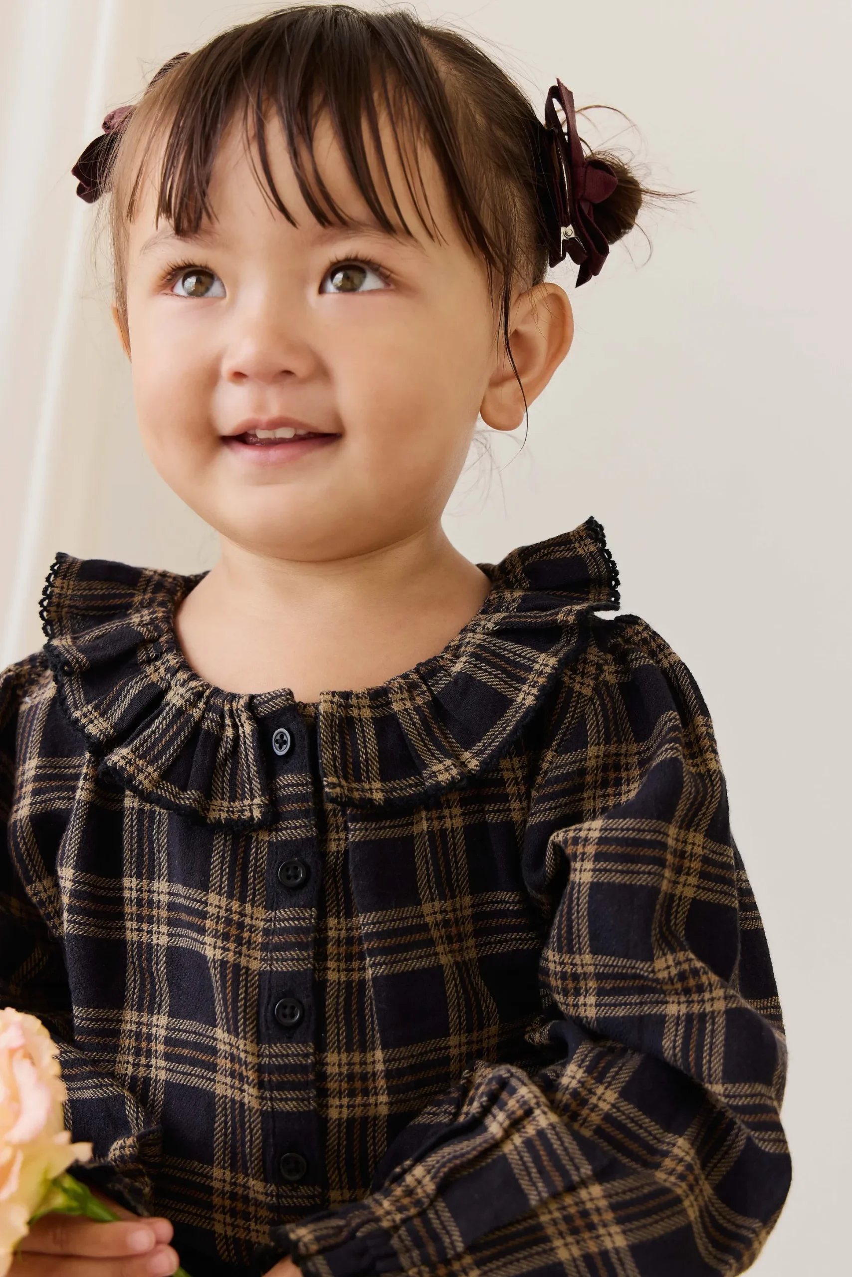 Organic Cotton Cecile Top - Woodland Check