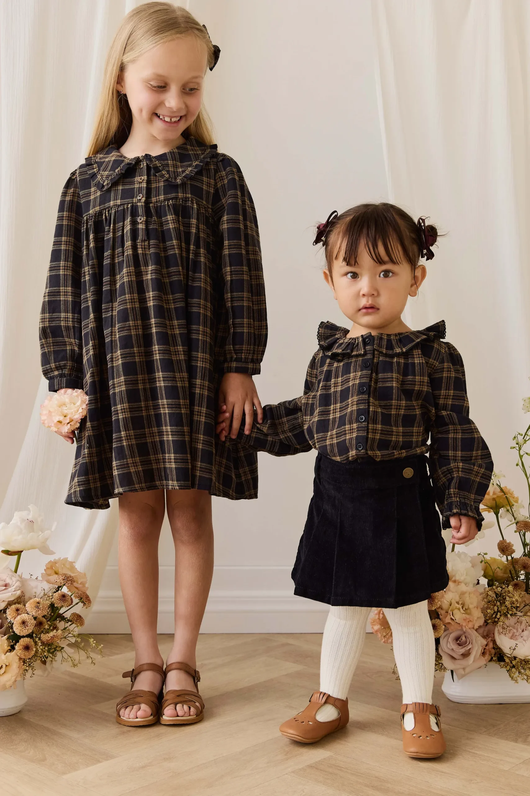 Organic Cotton Cecile Top - Woodland Check