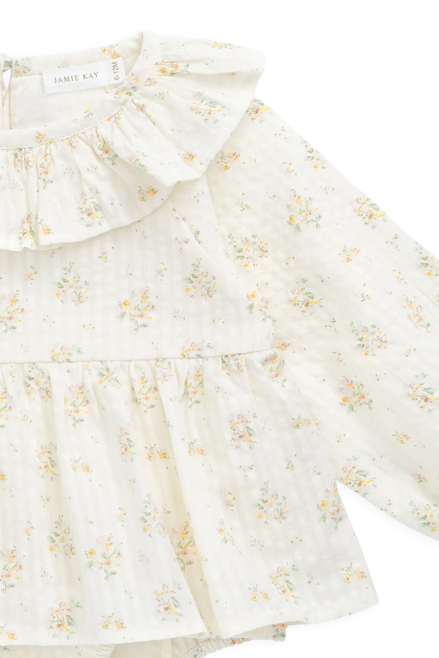 Organic Cotton Cecil Playsuit-Justine Parchment