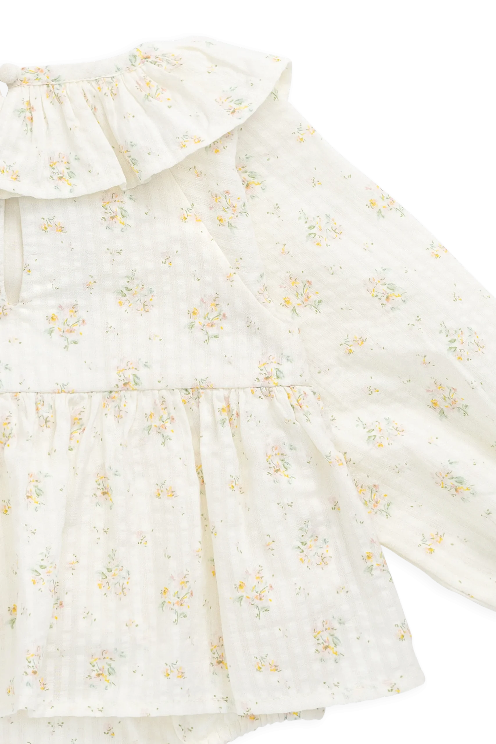 Organic Cotton Cecil Playsuit-Justine Parchment