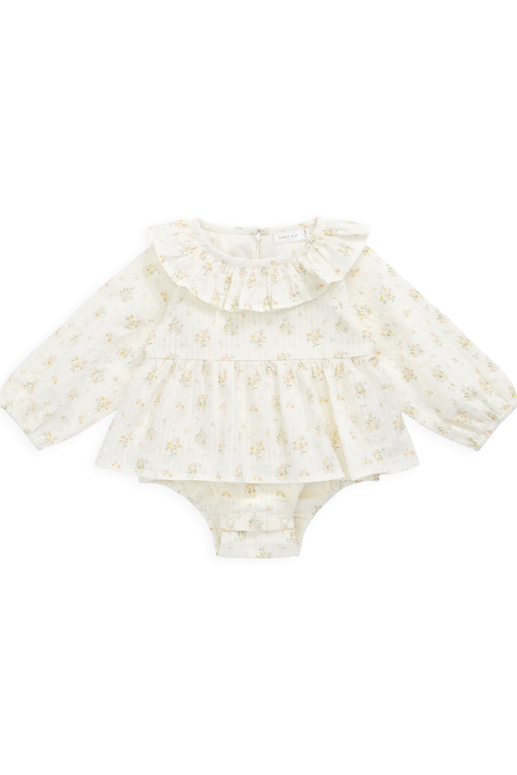 Organic Cotton Cecil Playsuit-Justine Parchment