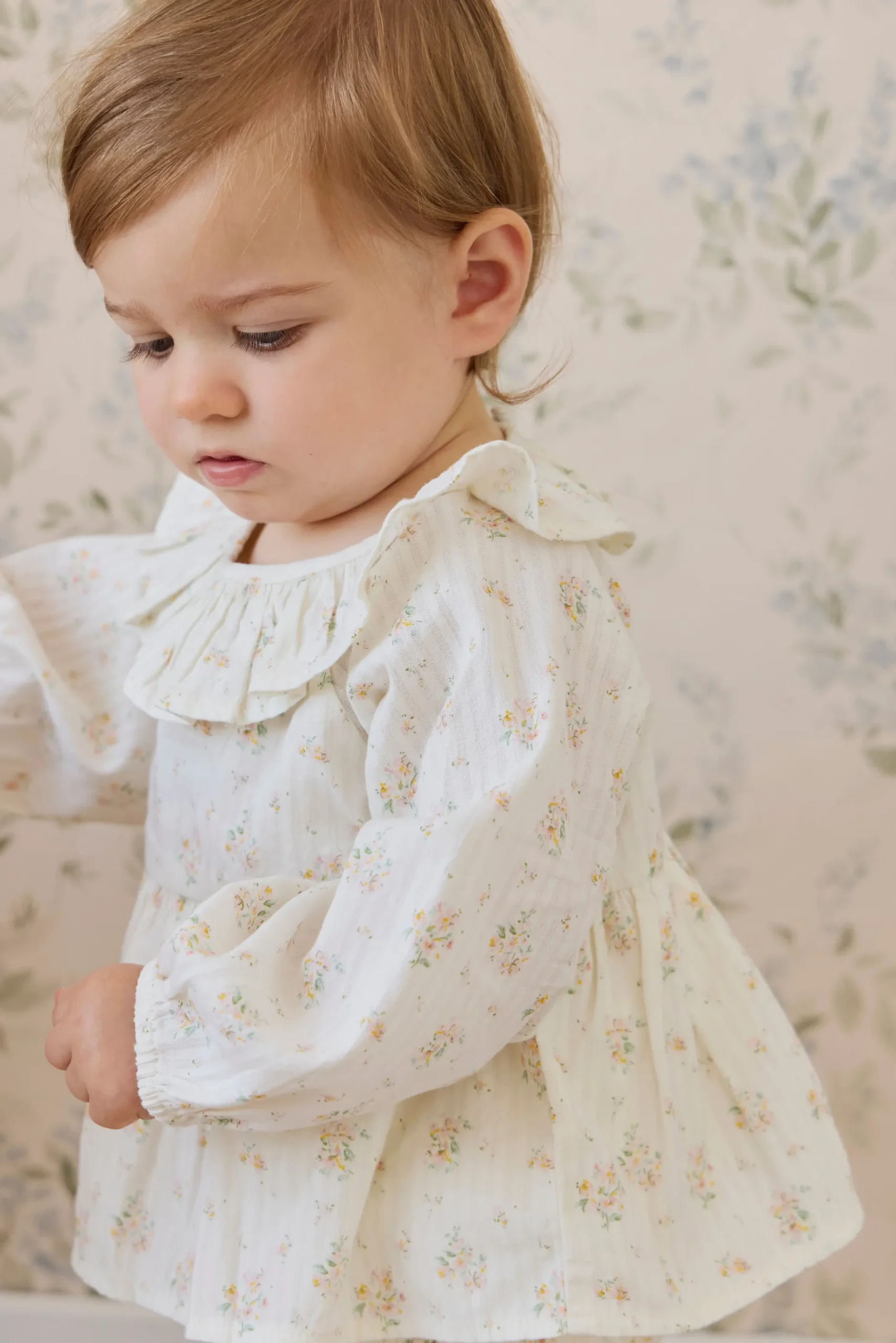 Organic Cotton Cecil Playsuit-Justine Parchment
