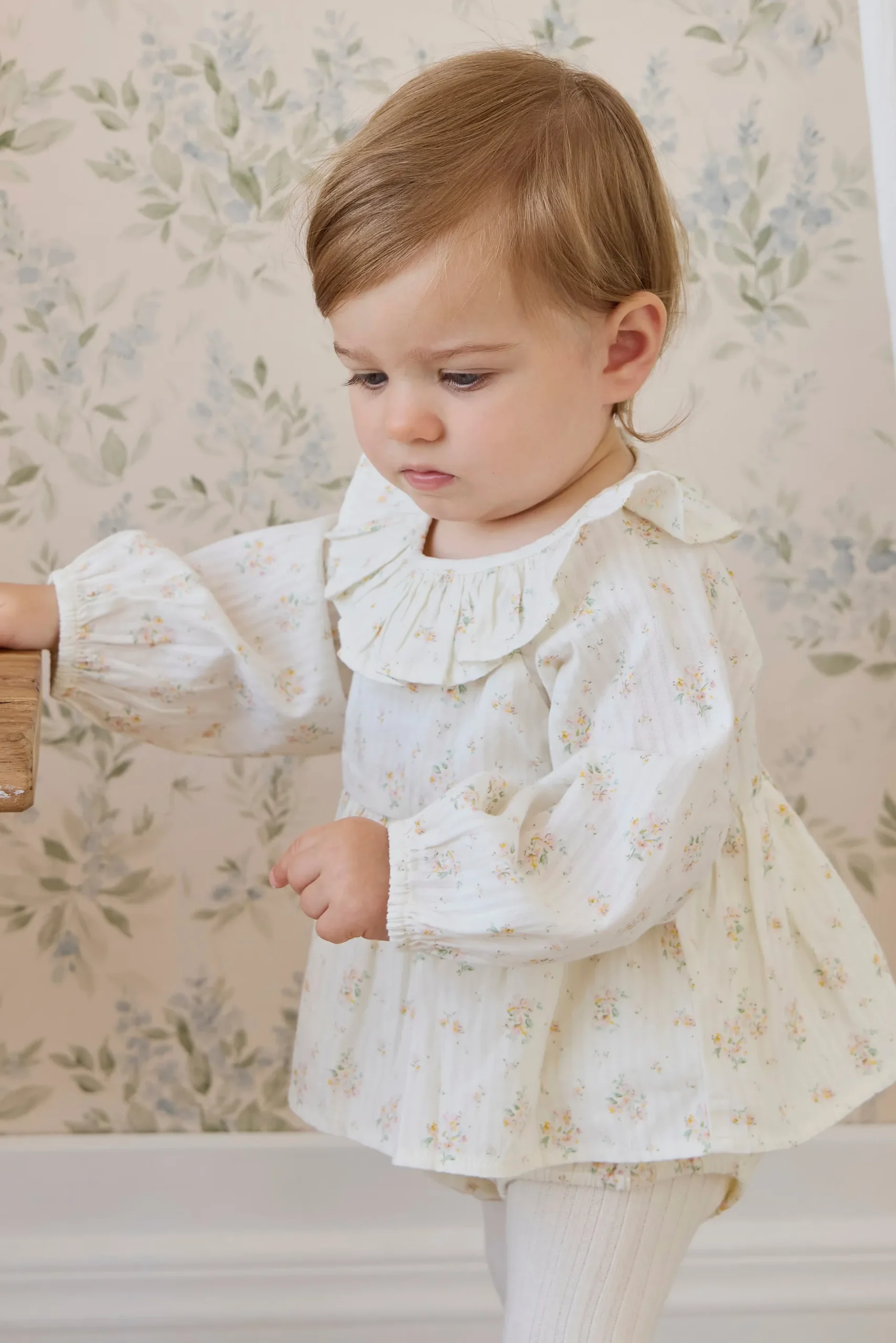 Organic Cotton Cecil Playsuit-Justine Parchment