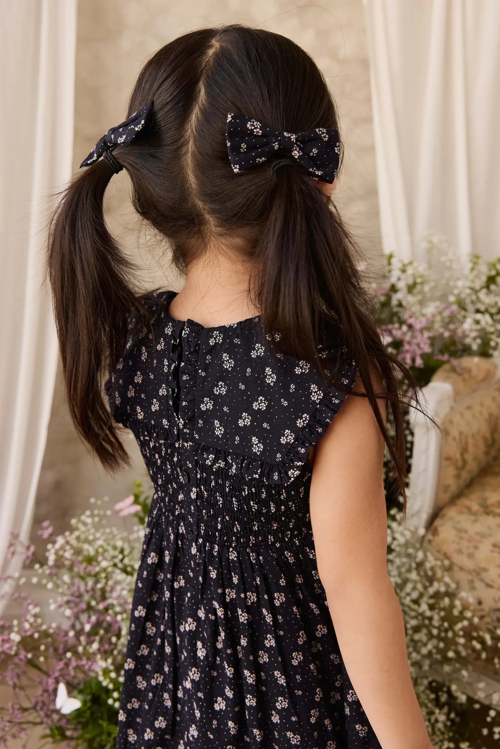 Organic Cotton Christabel Dress - Maisie Navy