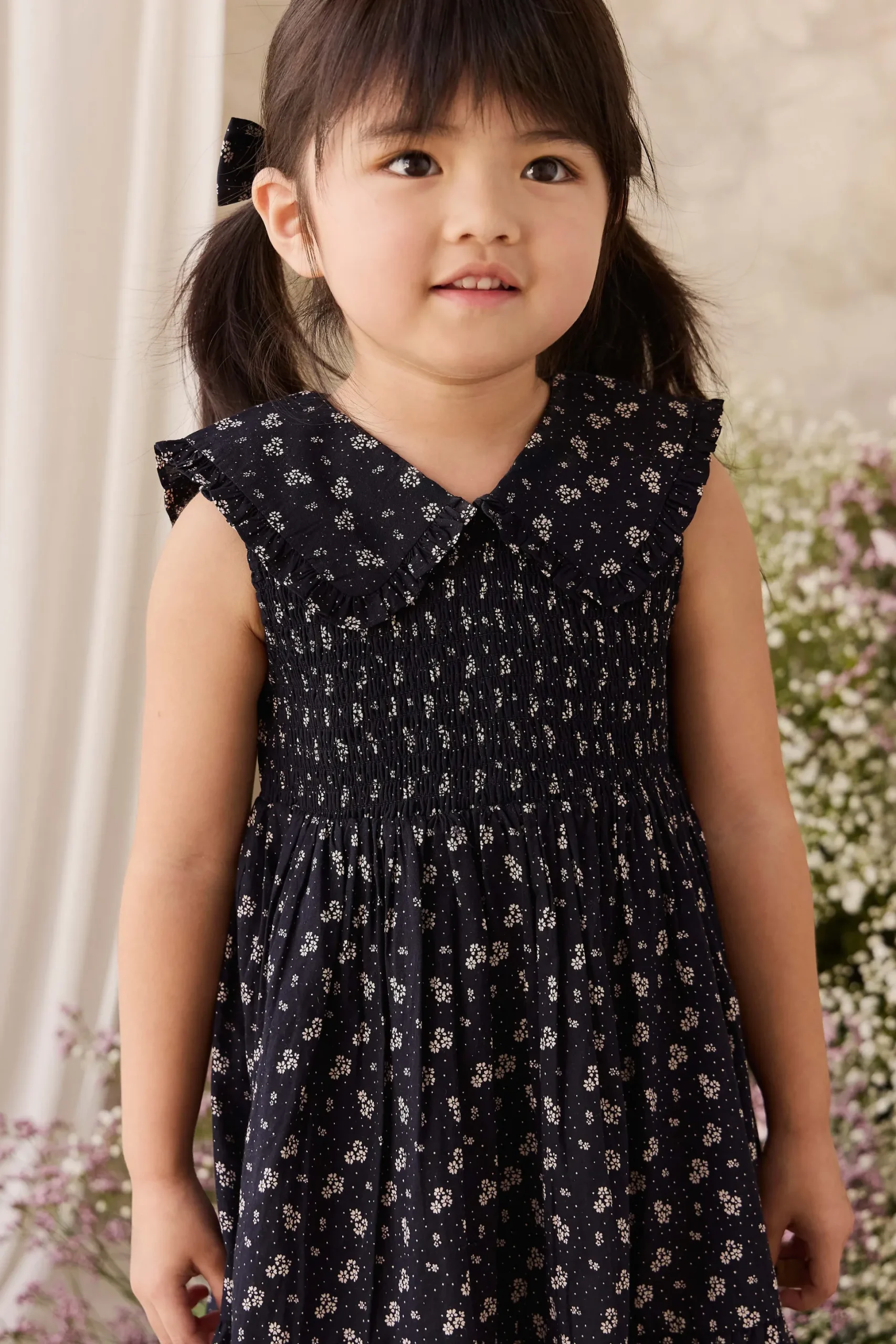 Organic Cotton Christabel Dress - Maisie Navy