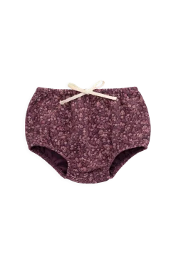 Organic Cotton Classic Bloomer - Fig Floral