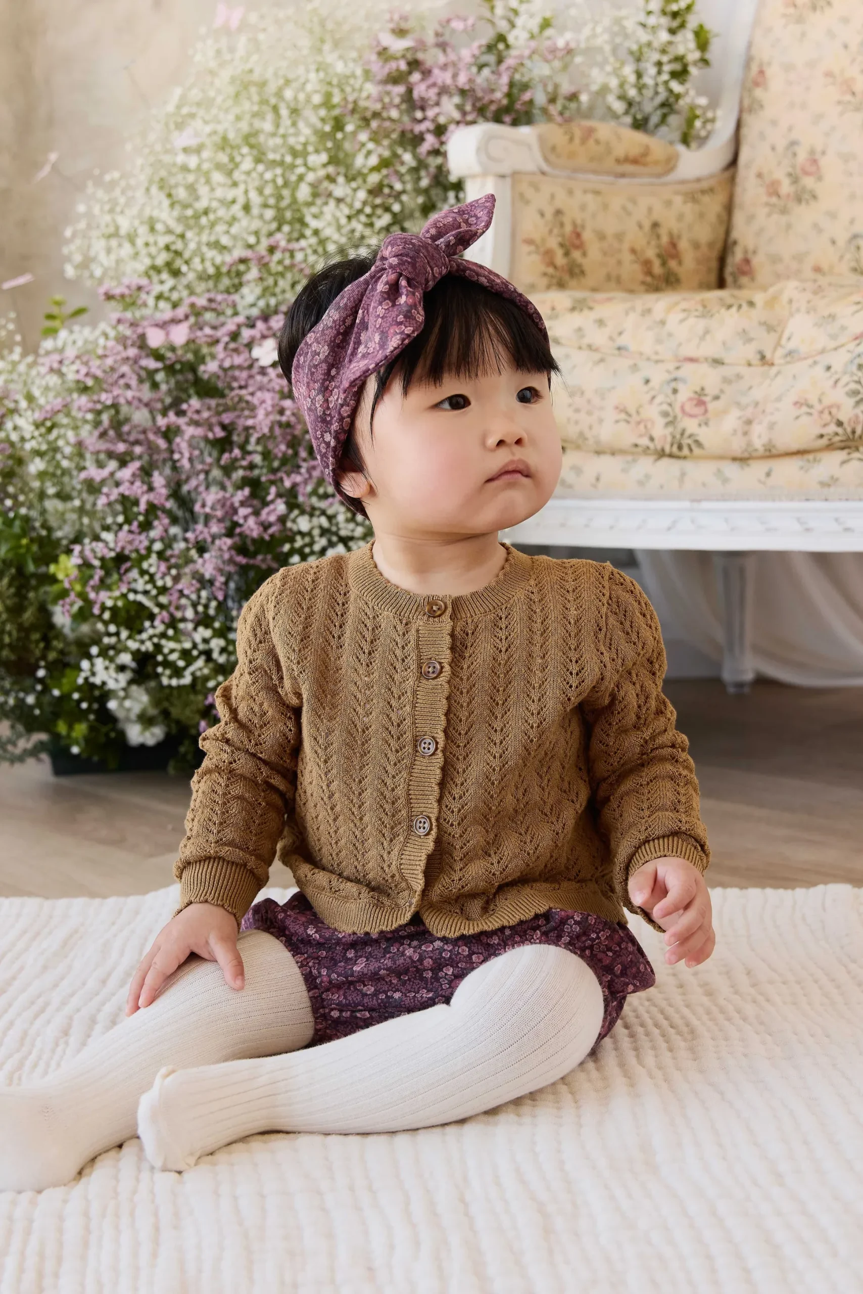 Organic Cotton Classic Bloomer - Fig Floral