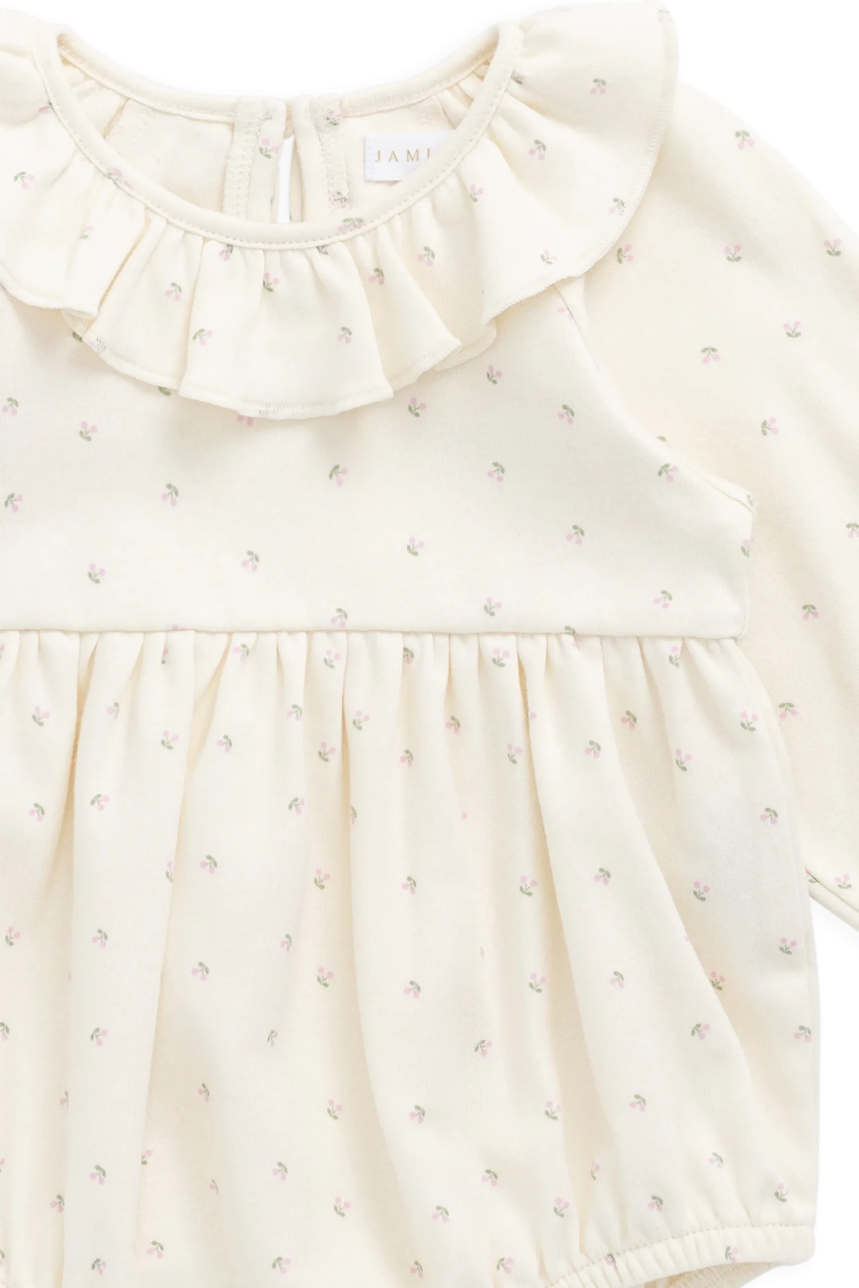 Organic Cotton Clemence Playsuit - Ditsy Cherries