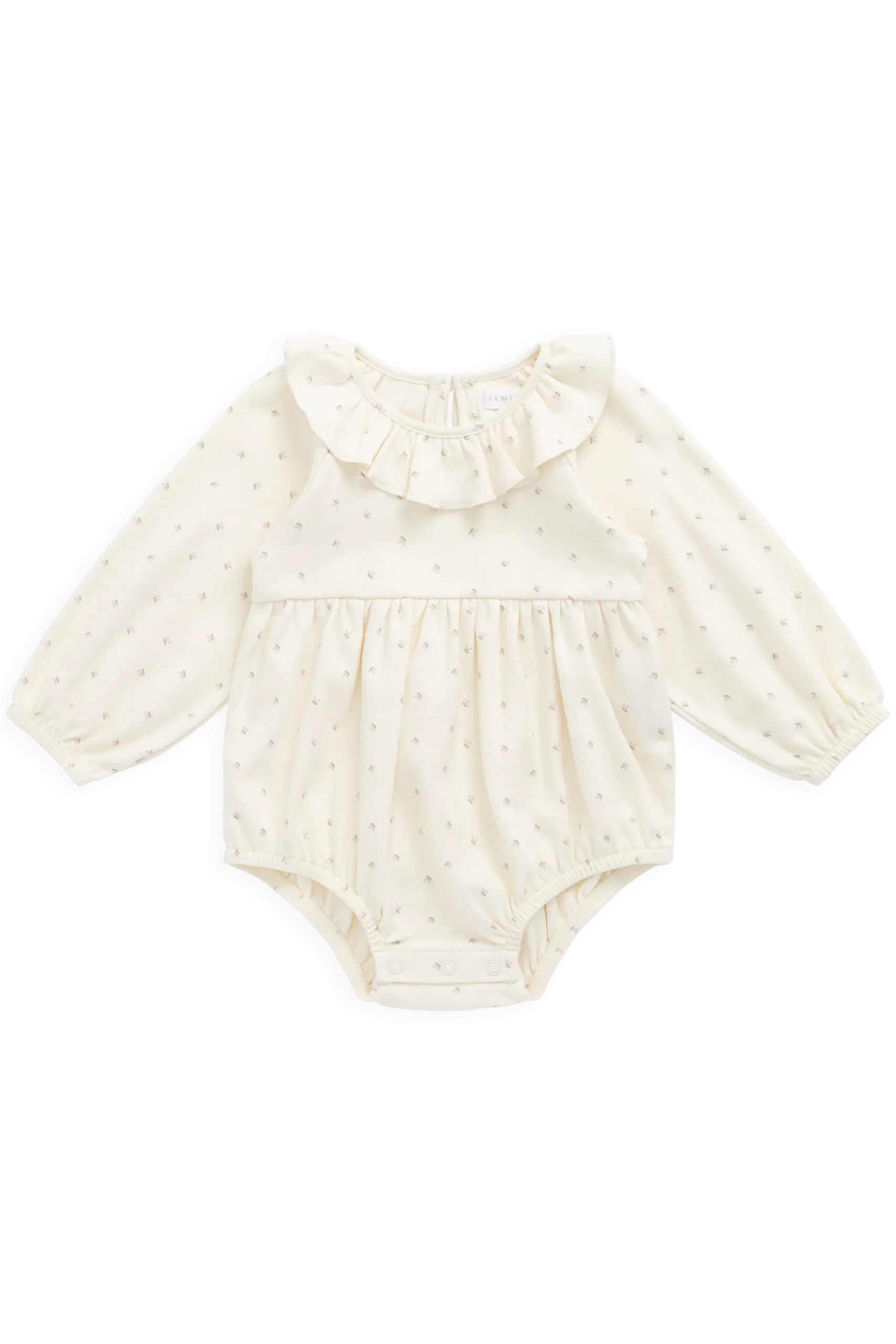 Organic Cotton Clemence Playsuit - Ditsy Cherries