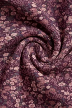 Organic Cotton Clemence Wrap Top - Fig Floral