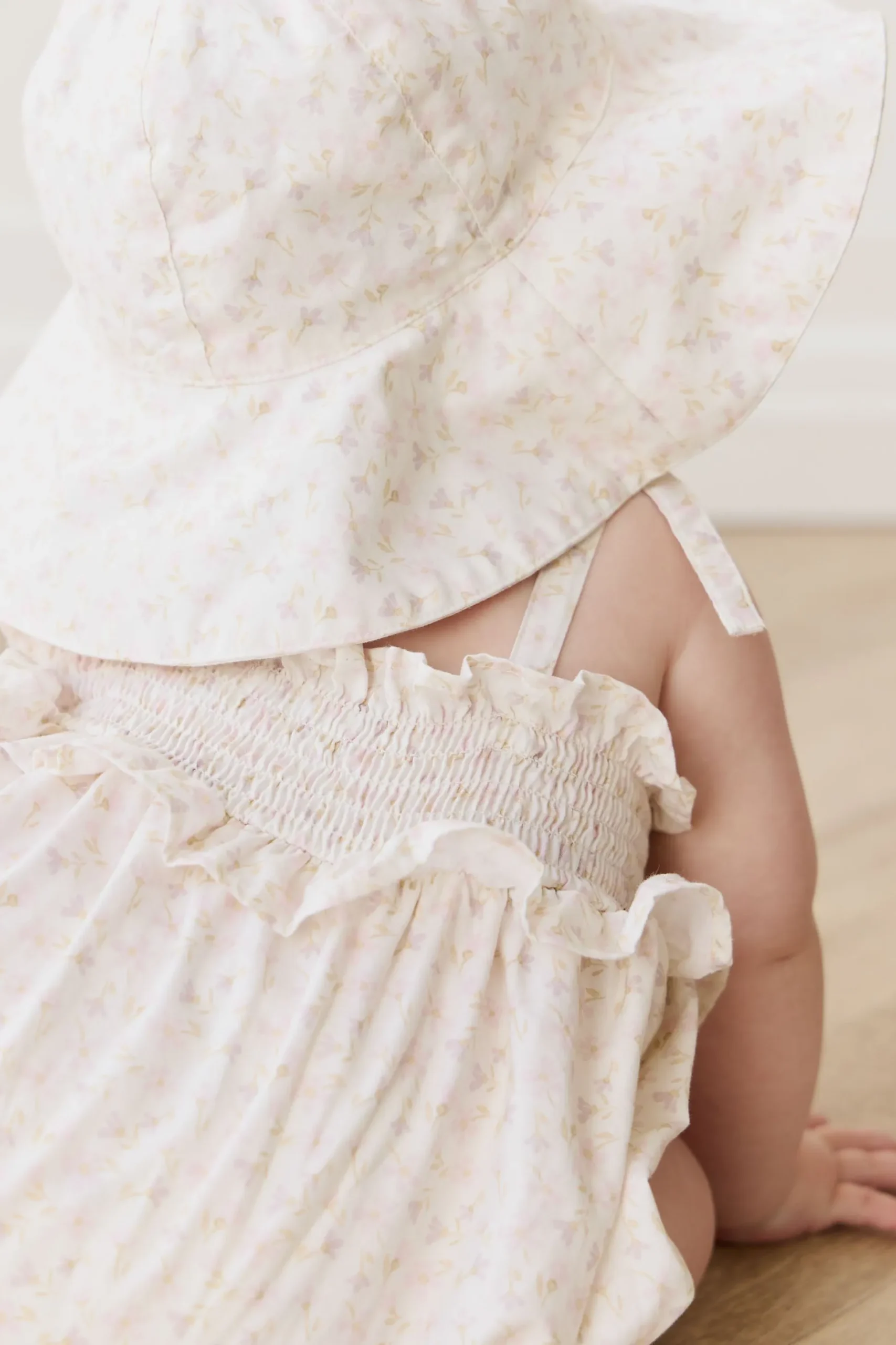 Organic Cotton Cleo Playsuit - Aries Mauve