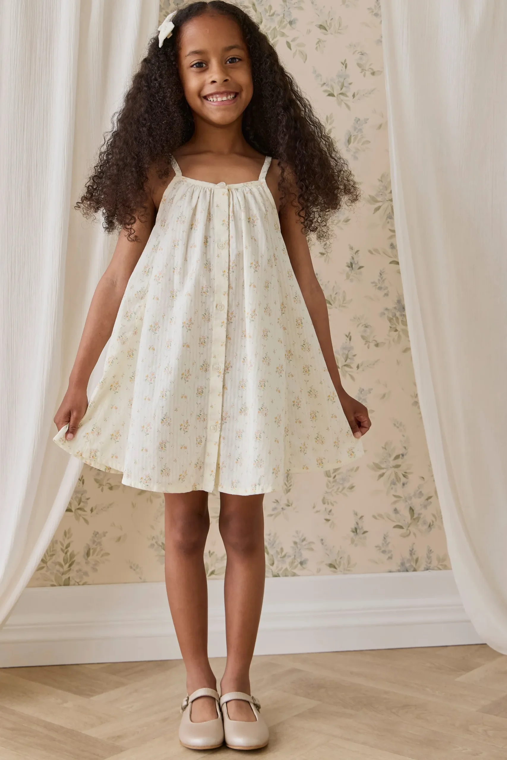 Organic Cotton Cosette Dress-Justine Parchment