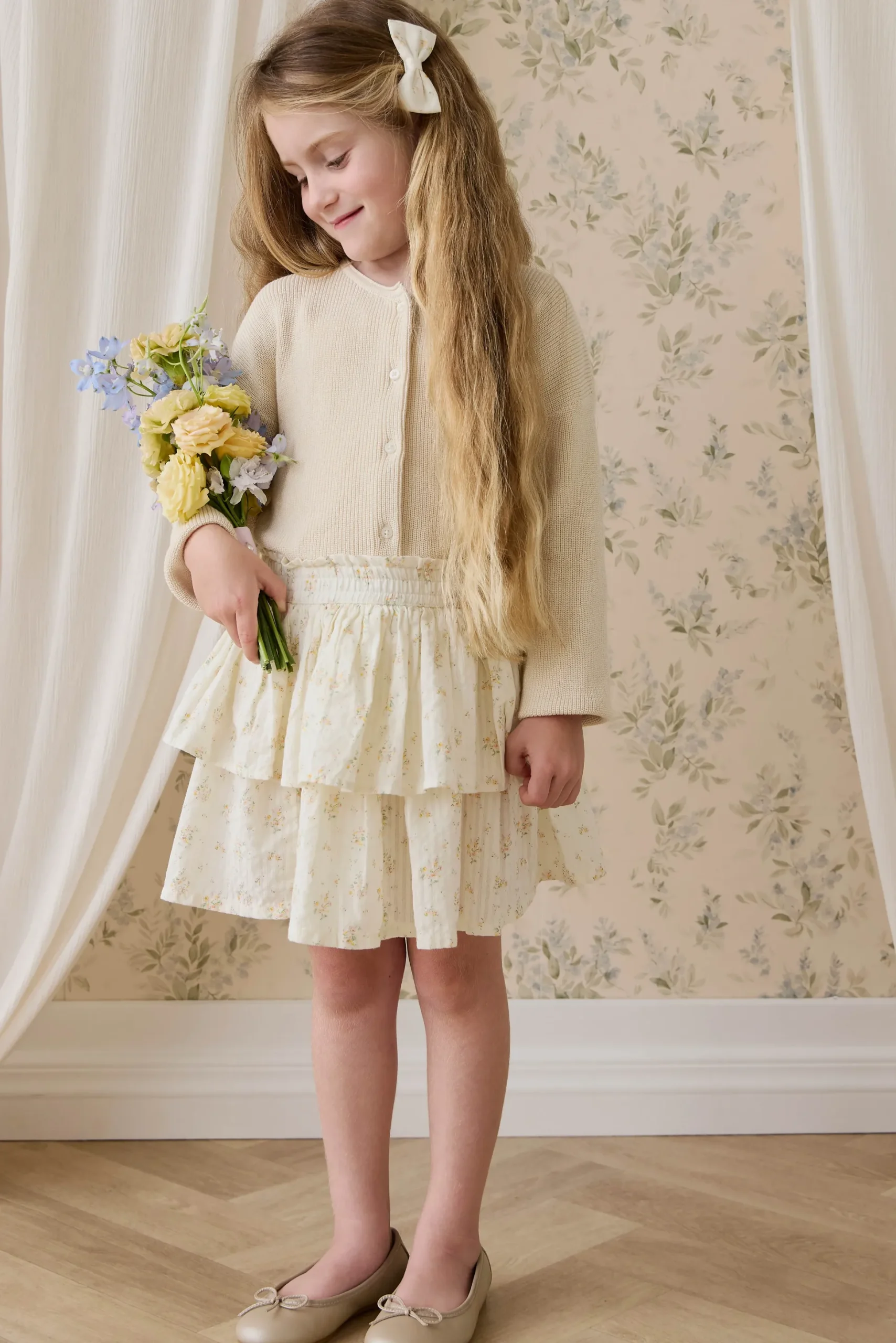 Organic Cotton Cosette Skirt-Justine Parchment