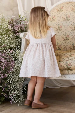 Organic Cotton Dahlia Dress - Posy Milk
