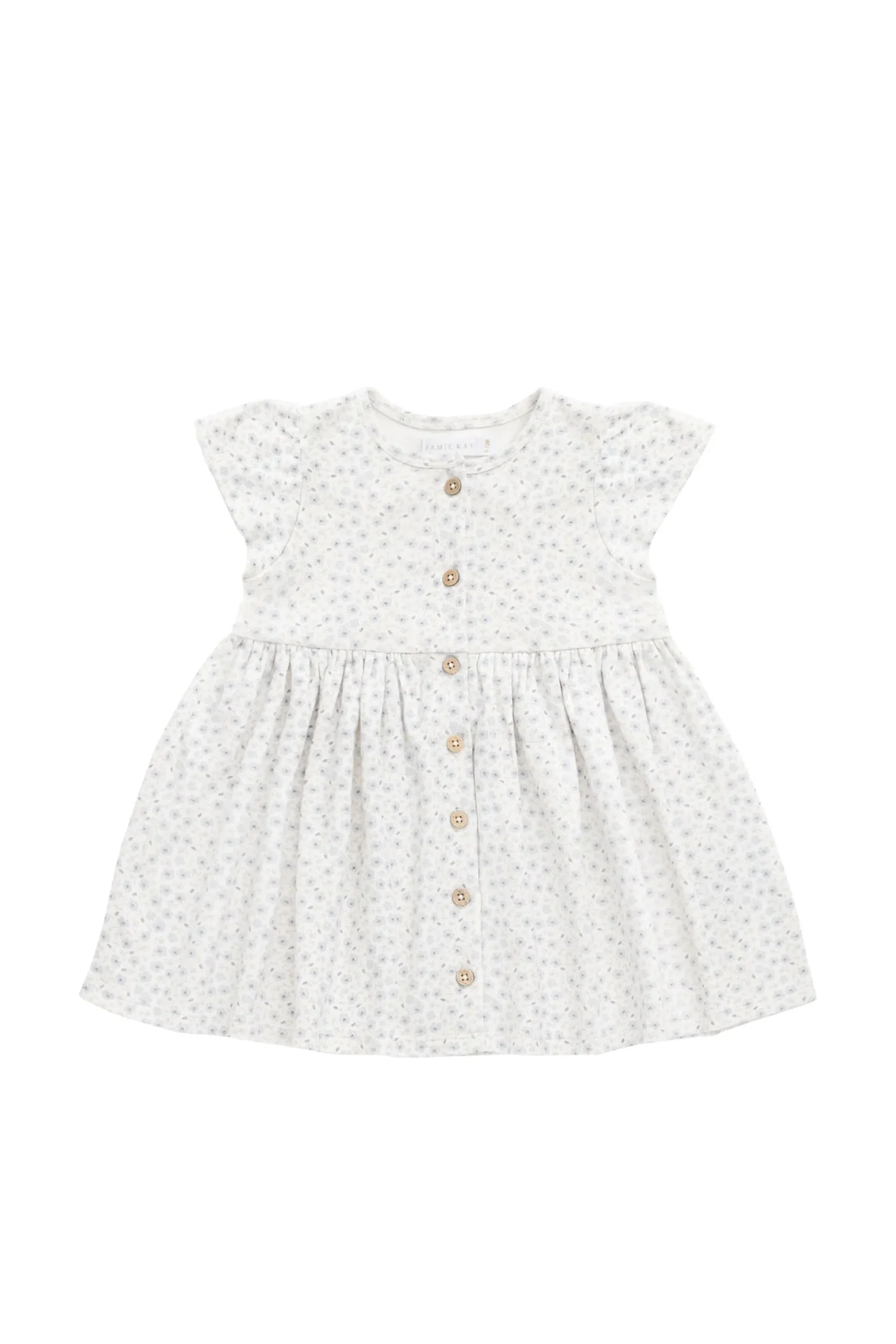 Organic Cotton Dahlia Dress - Penelope Evening Haze