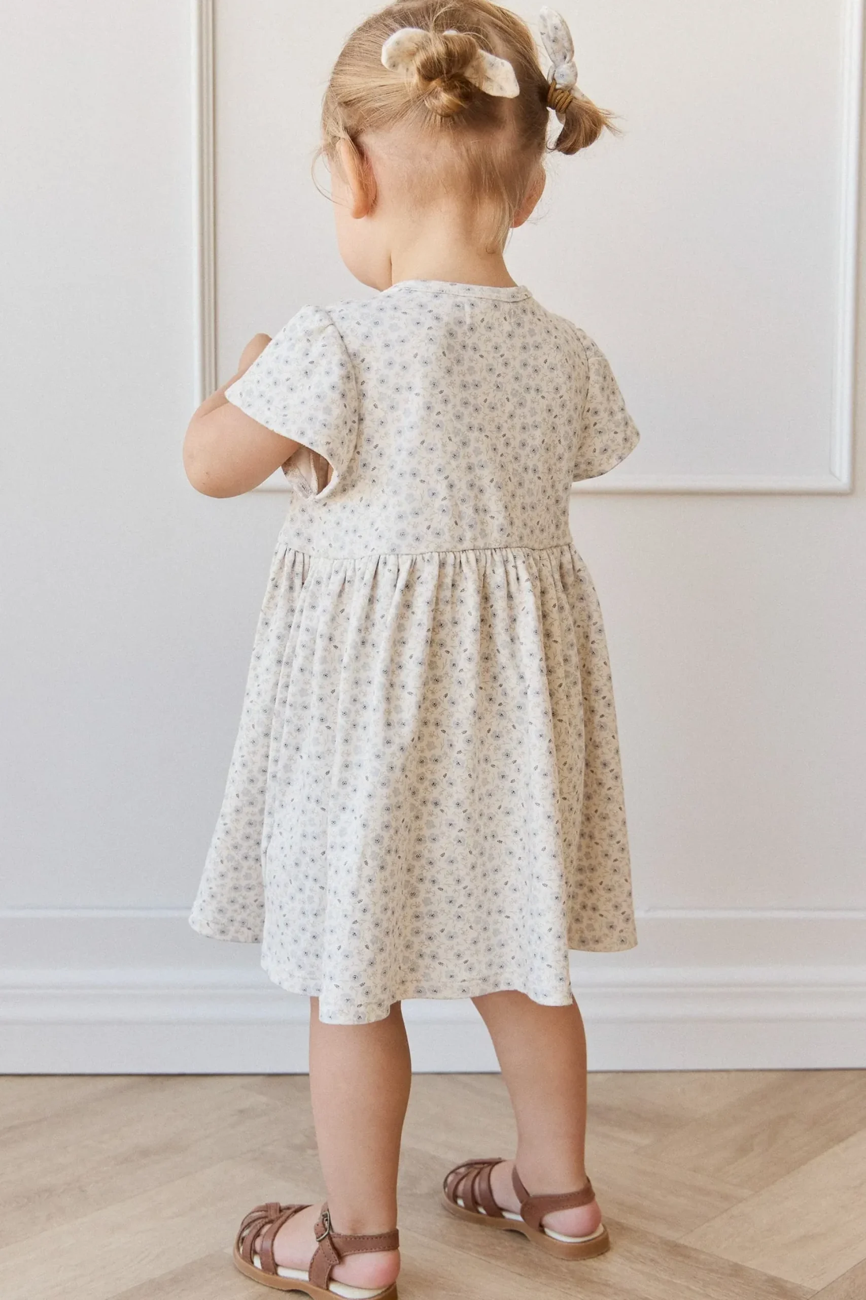 Organic Cotton Dahlia Dress - Penelope Evening Haze