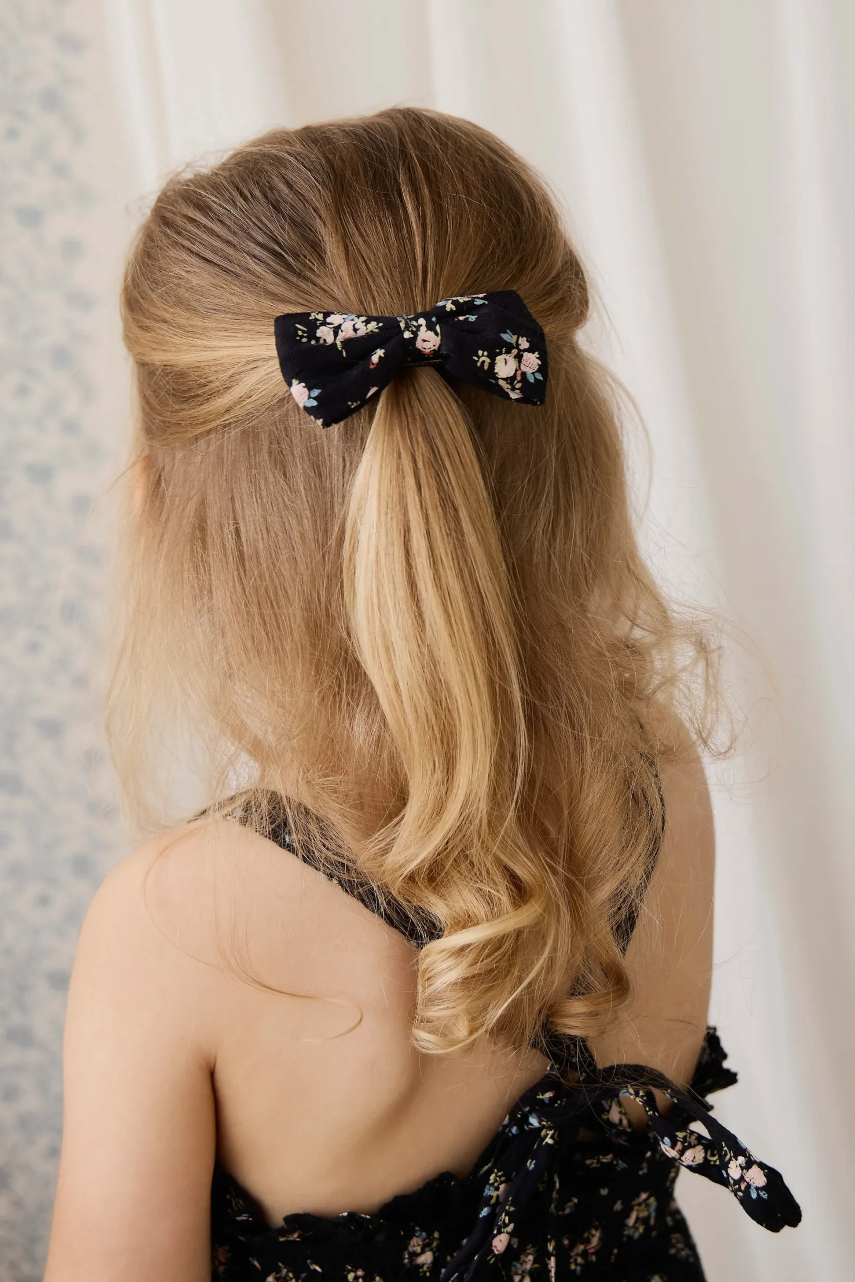 Organic Cotton Desiree Bow - Cassie Caviar