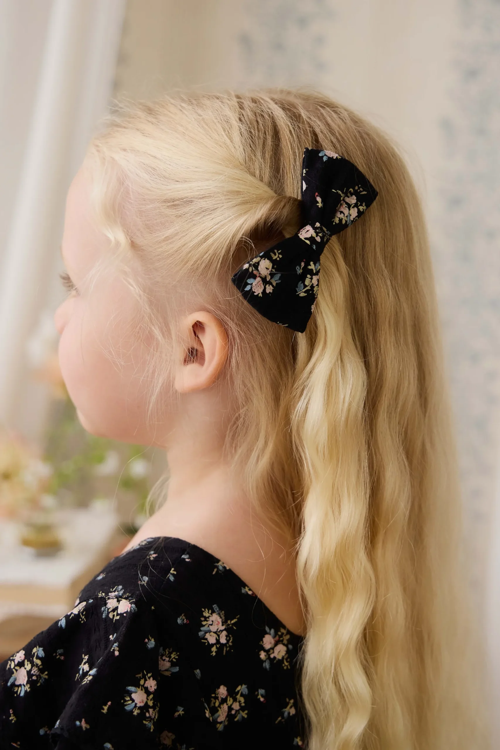 Organic Cotton Desiree Bow - Cassie Caviar