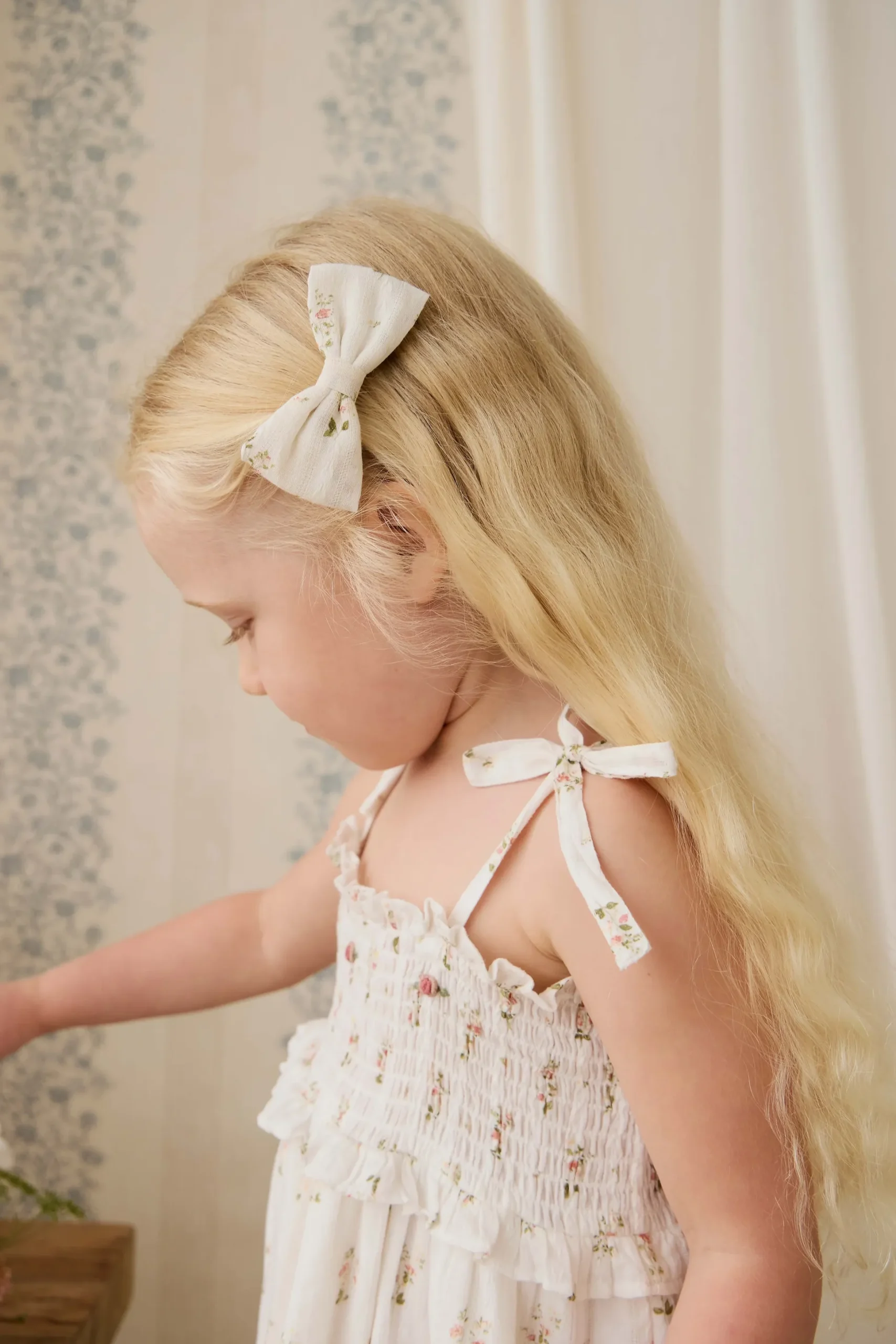 Organic Cotton Desiree Bow - Josepha Egret