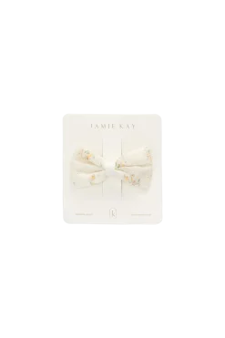 Organic Cotton Desiree Bow-Justine Parchment