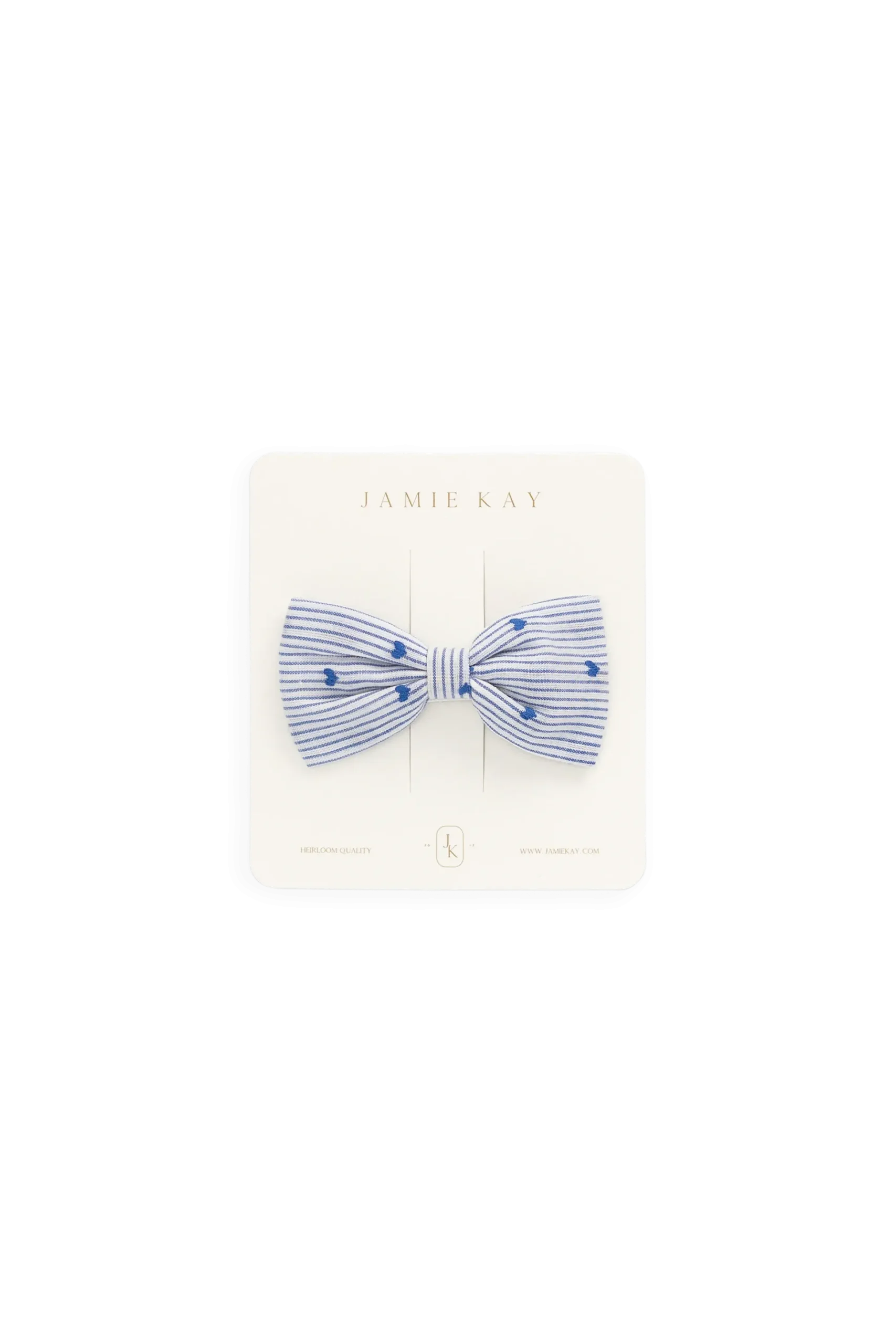 Organic Cotton Desiree Bow - Mon Amour Stripe Indigo
