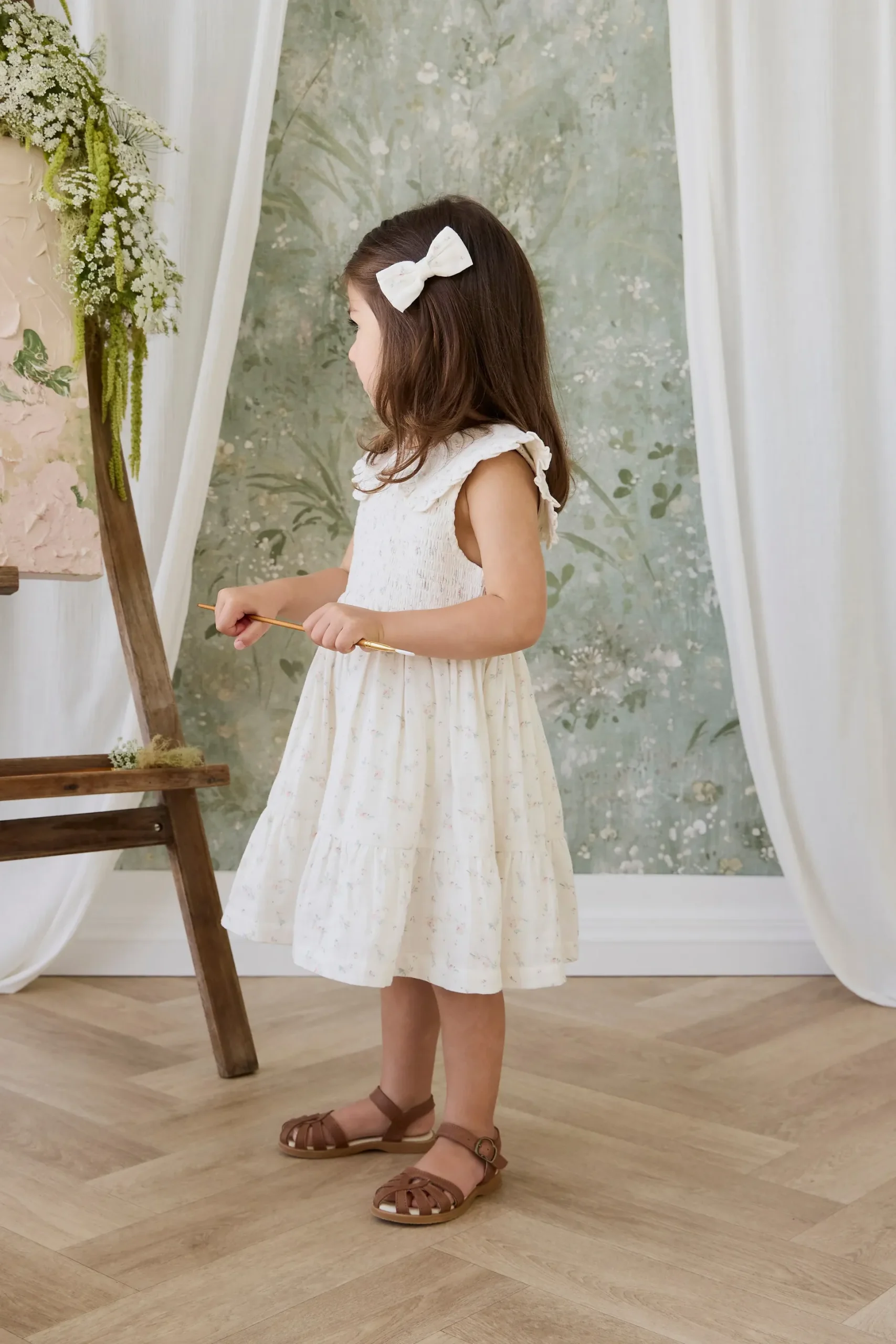Organic Cotton Desiree Bow - Solange Snow