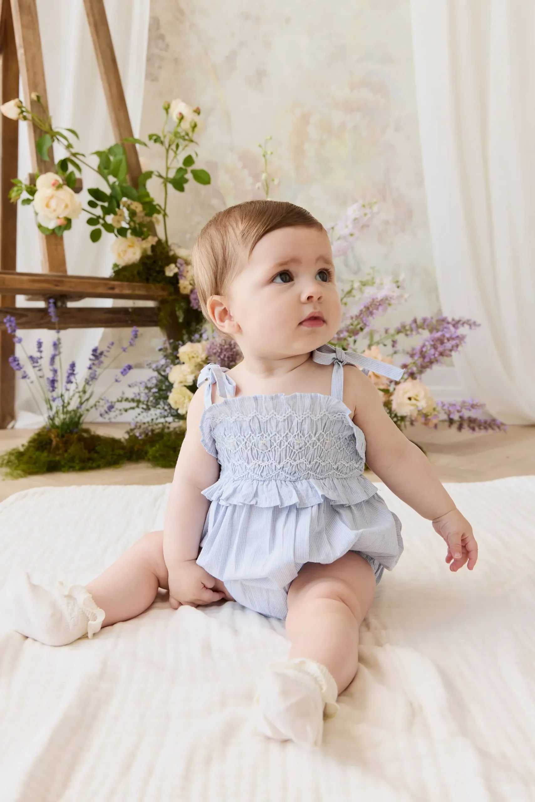 Organic Cotton Desiree Playsuit - Petite Check