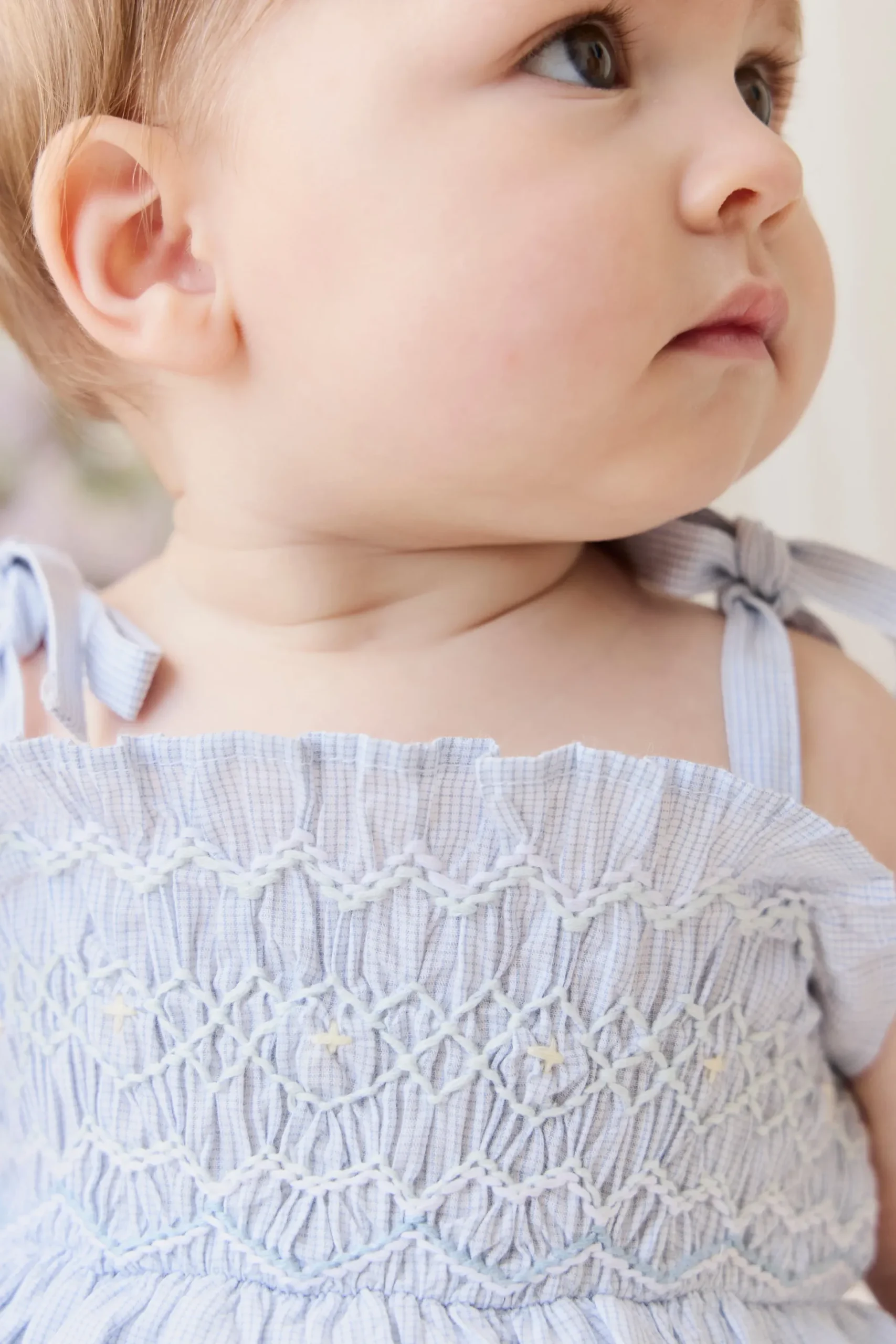 Organic Cotton Desiree Playsuit - Petite Check