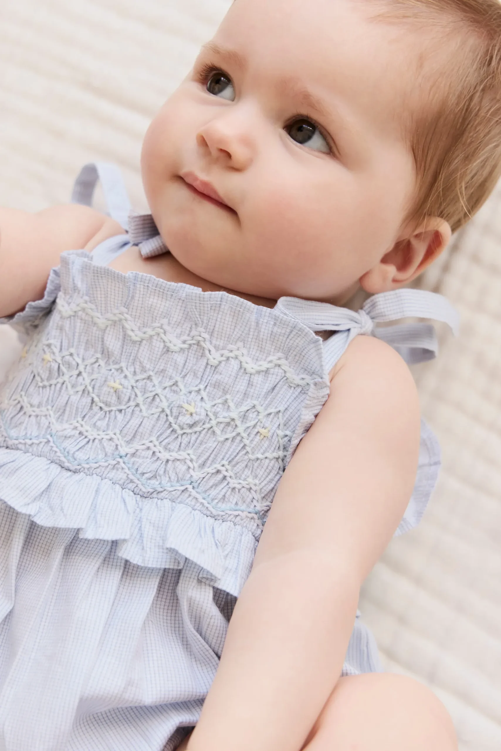 Organic Cotton Desiree Playsuit - Petite Check