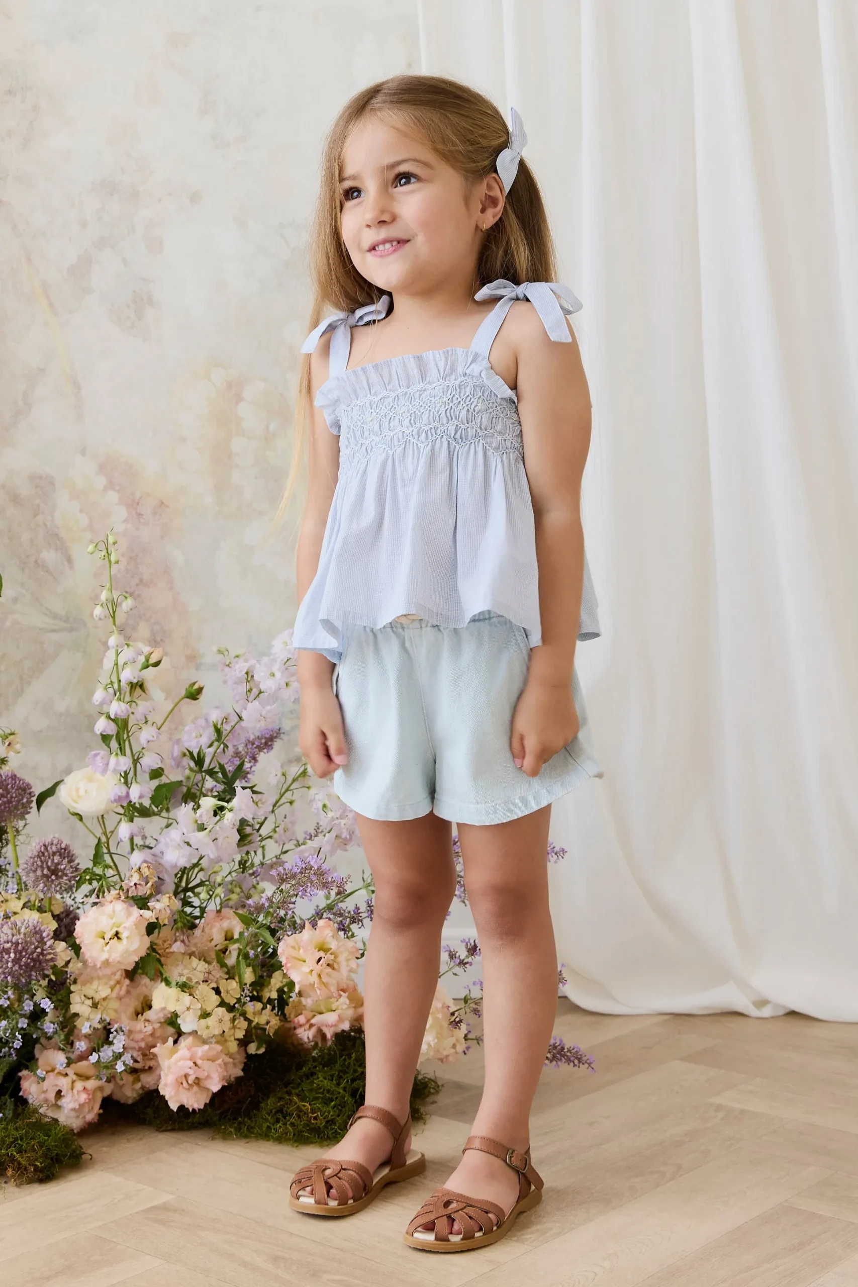 Organic Cotton Desiree Top - Petite Check