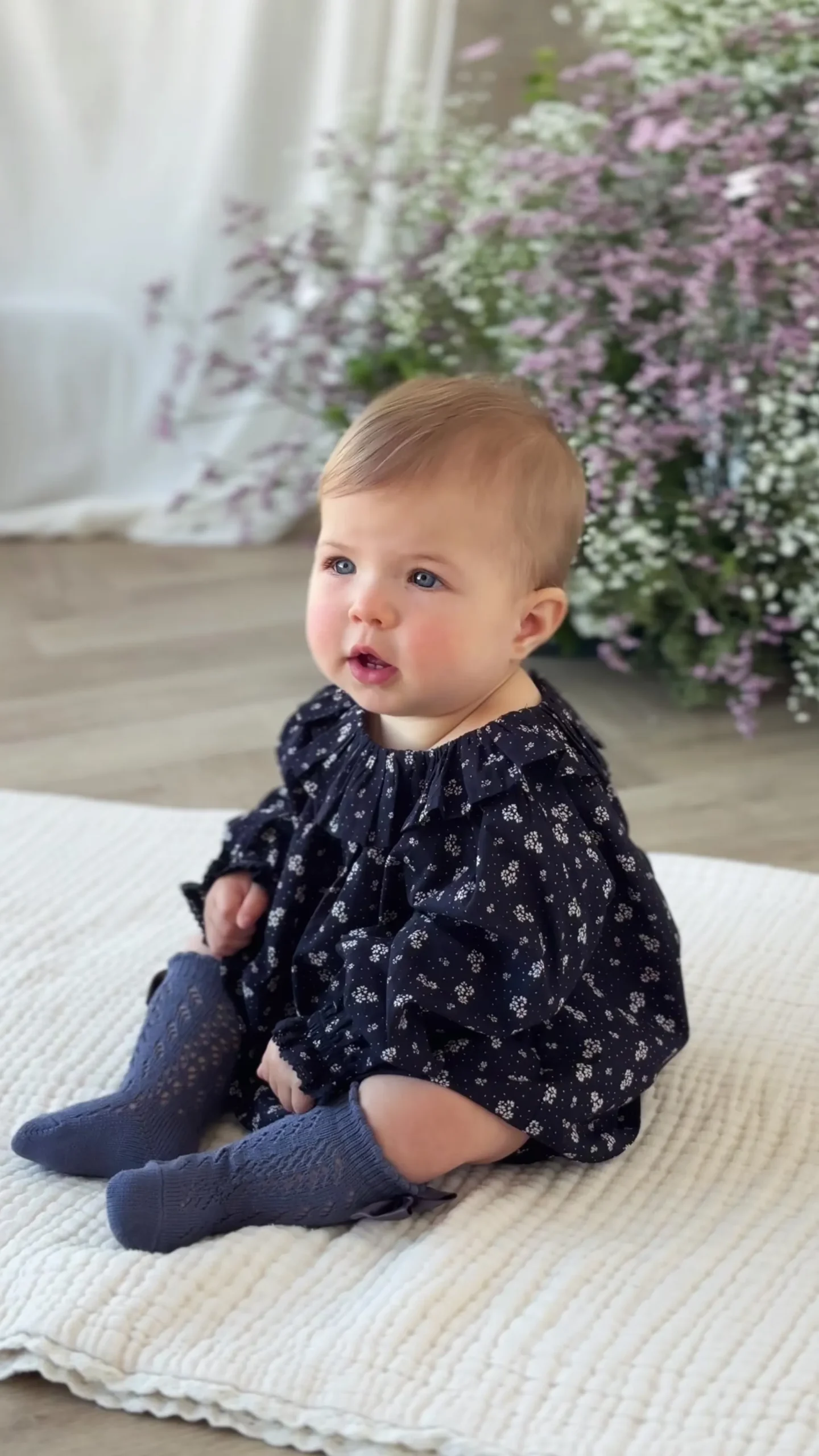 Organic Cotton Dominique Top - Maisie Navy