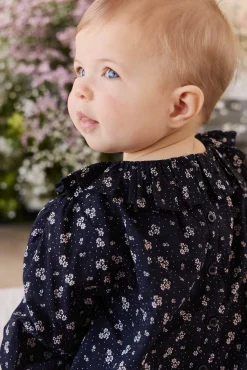 Organic Cotton Dominique Top - Maisie Navy