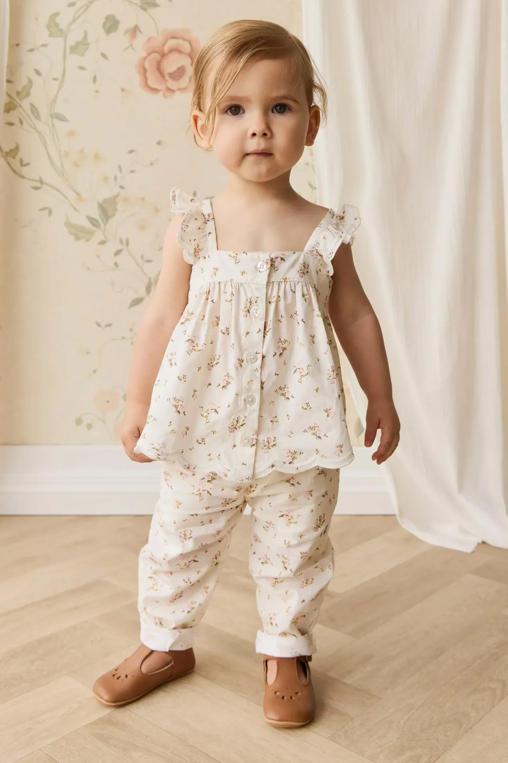 Organic Cotton Elodie Pant - Bianca Antique