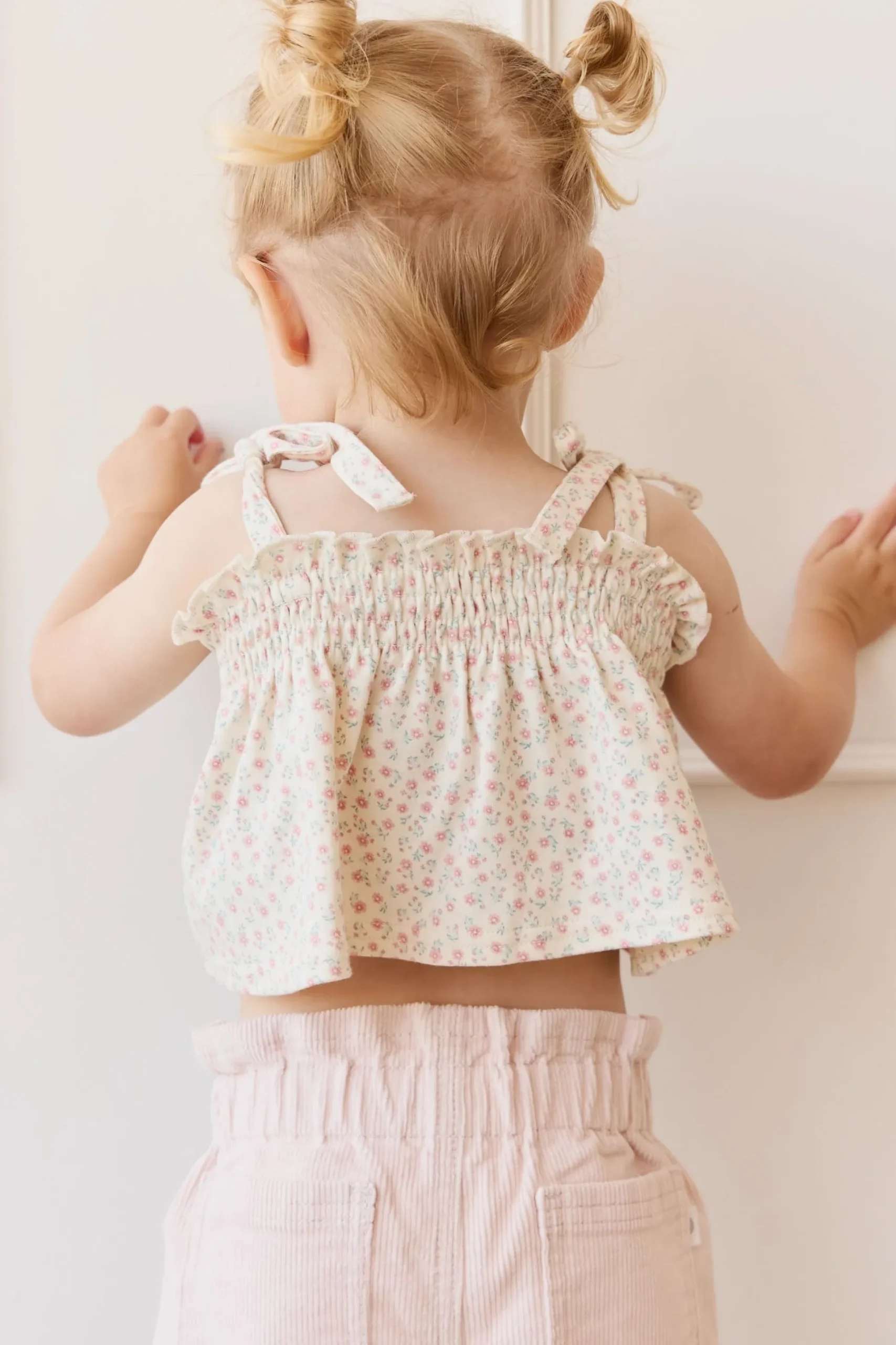 Organic Cotton Emmeline Top - Posy Garden Pink