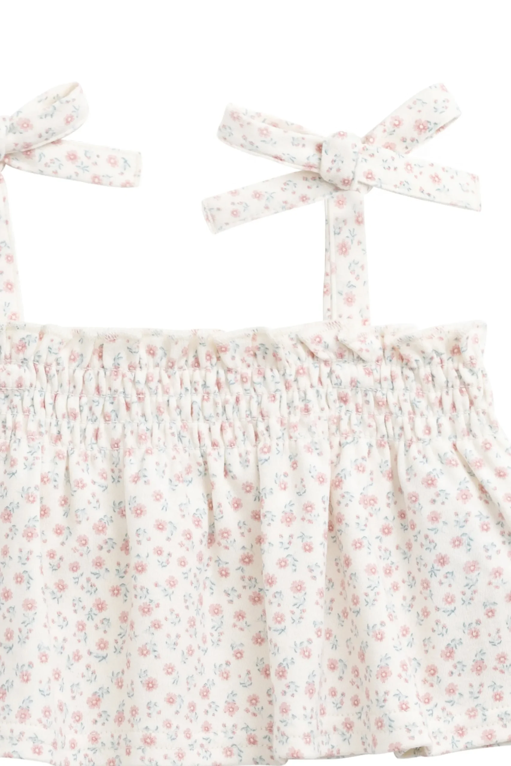 Organic Cotton Emmeline Top - Posy Garden Pink
