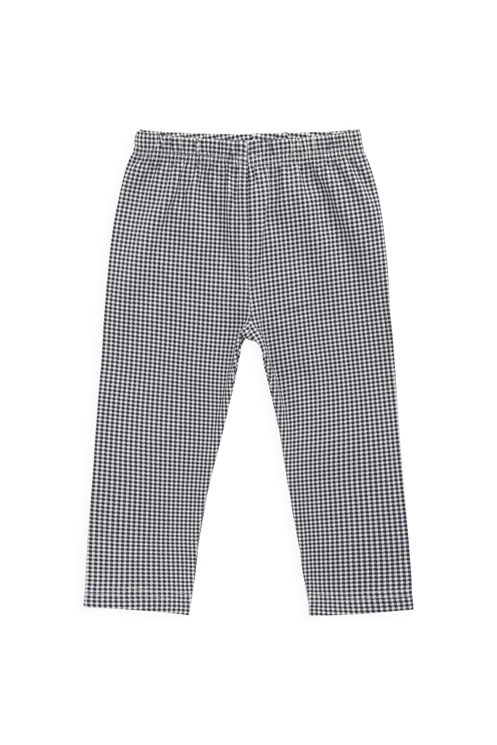 Organic Cotton Everyday Legging - Dash Gingham Navy