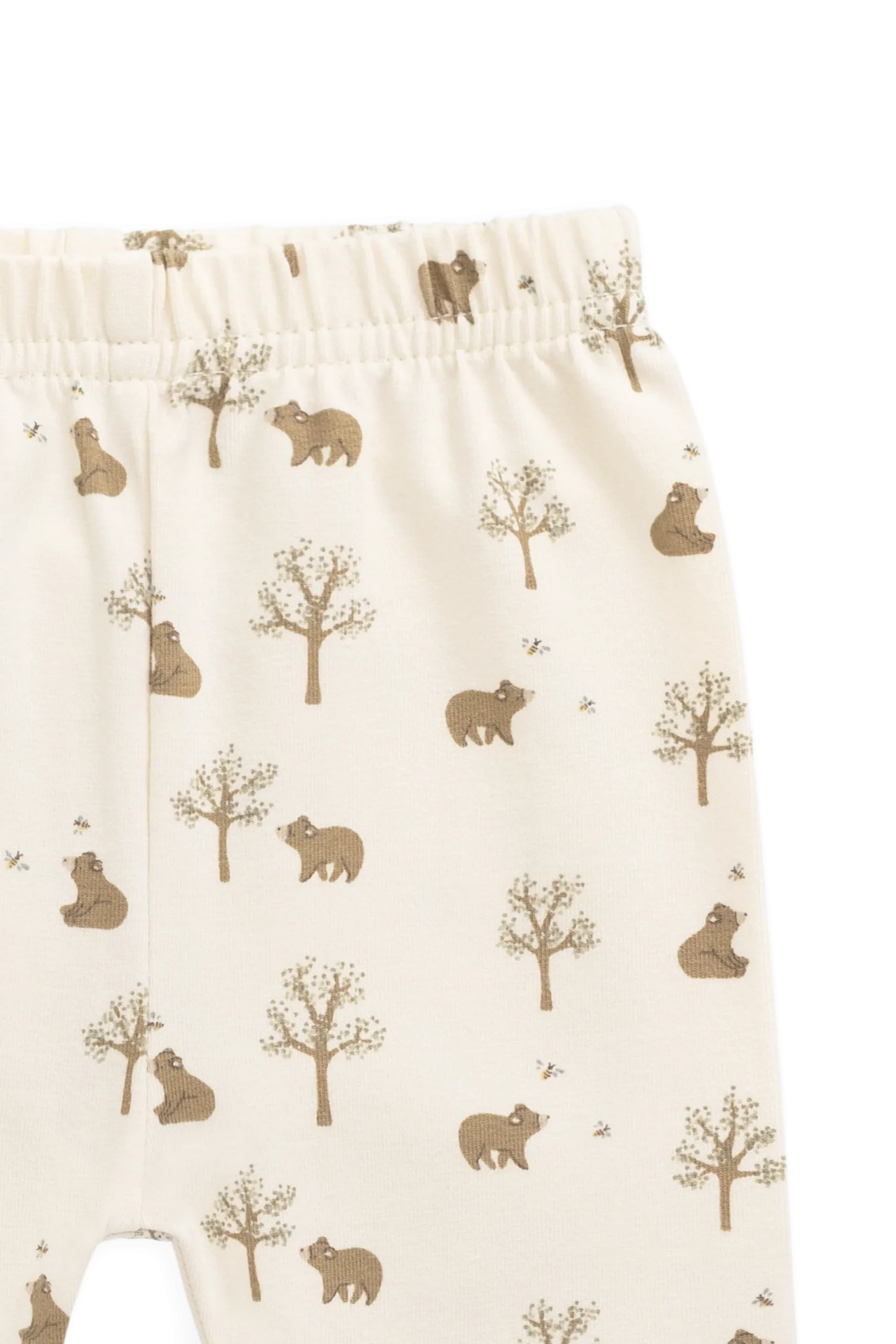 Organic Cotton Everyday Legging - Honey Bear Cloud
