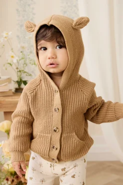 Organic Cotton Everyday Legging - Honey Bear Cloud