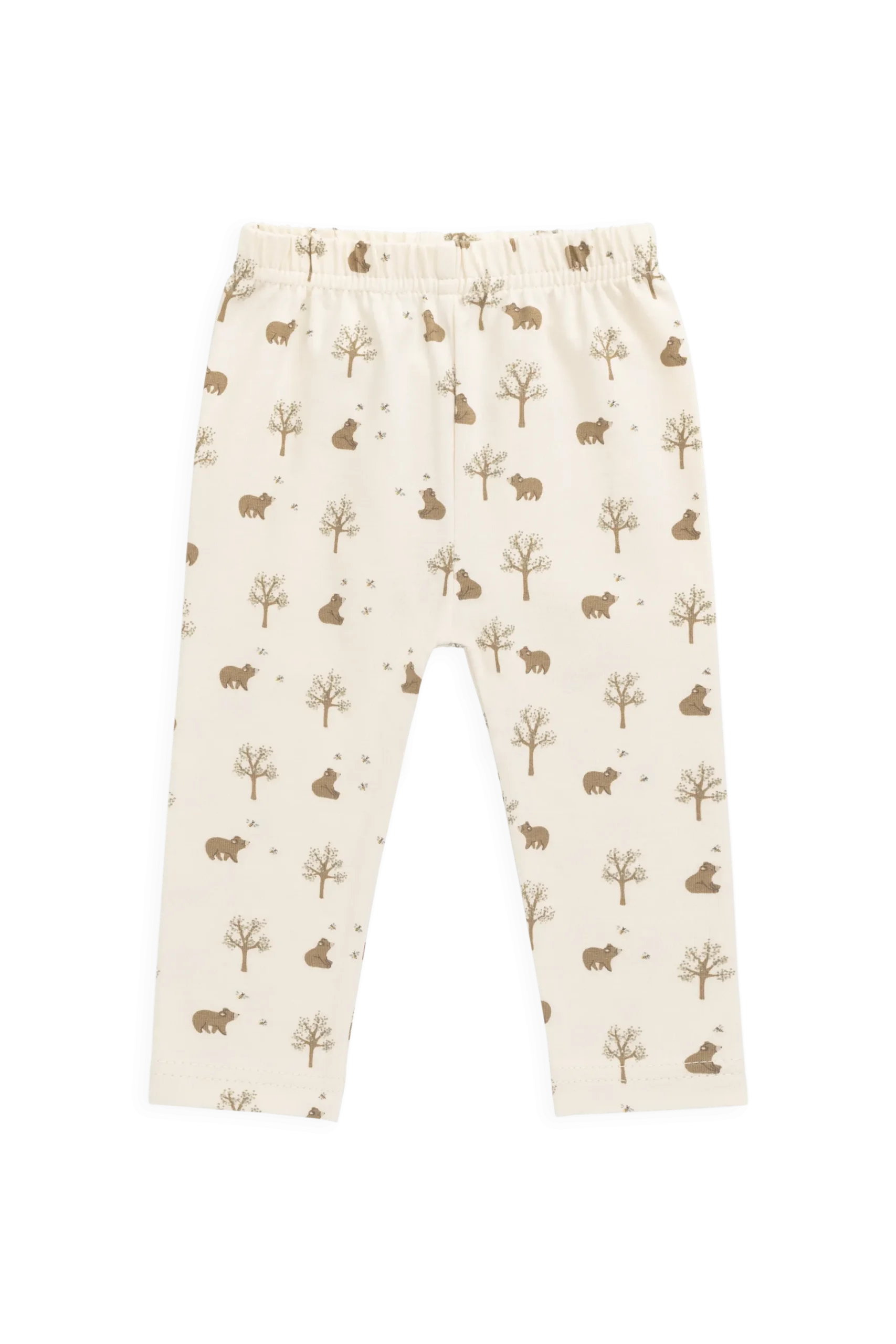 Organic Cotton Everyday Legging - Honey Bear Cloud
