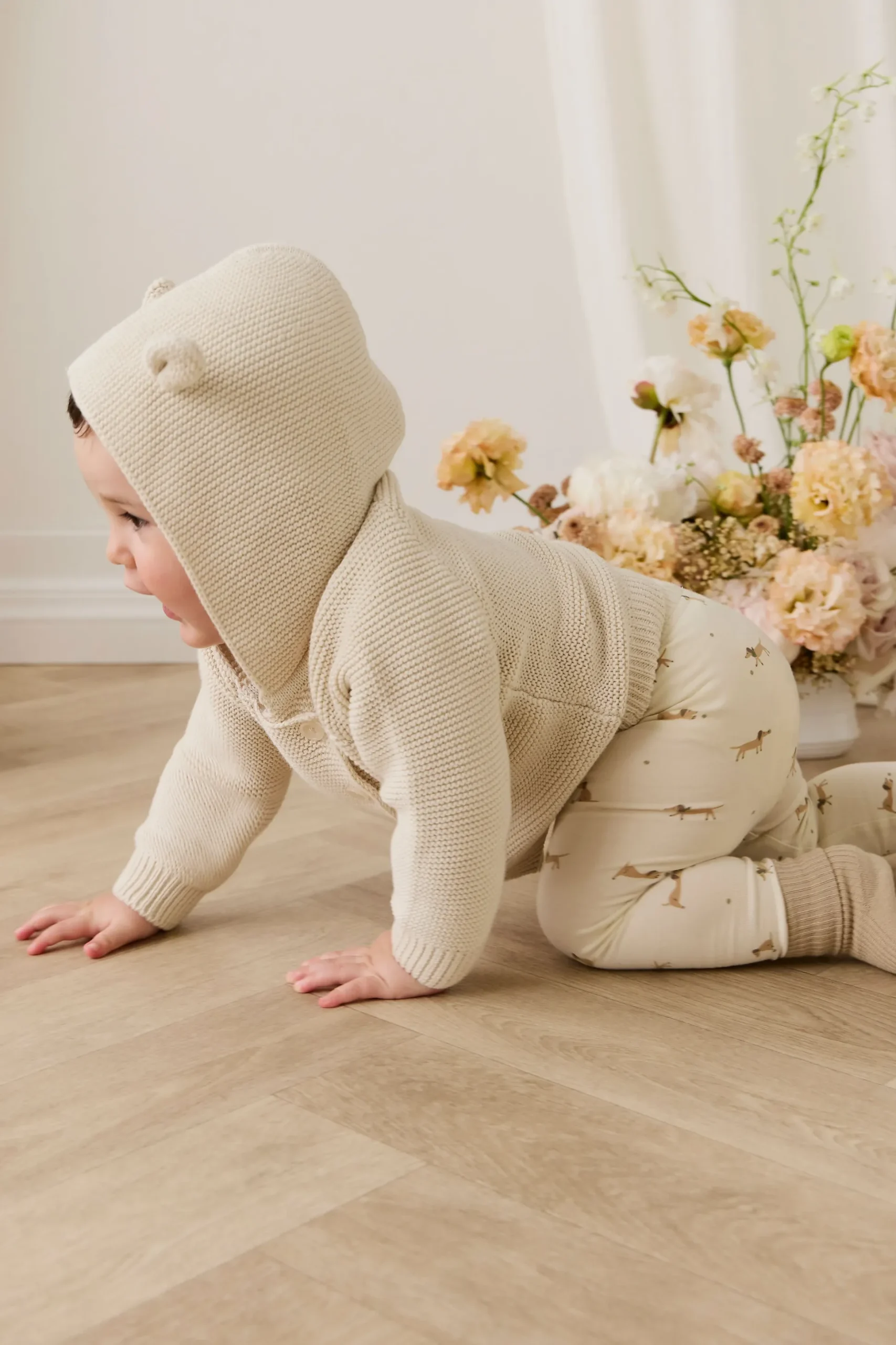 Organic Cotton Everyday Legging - Play Ball Cassava