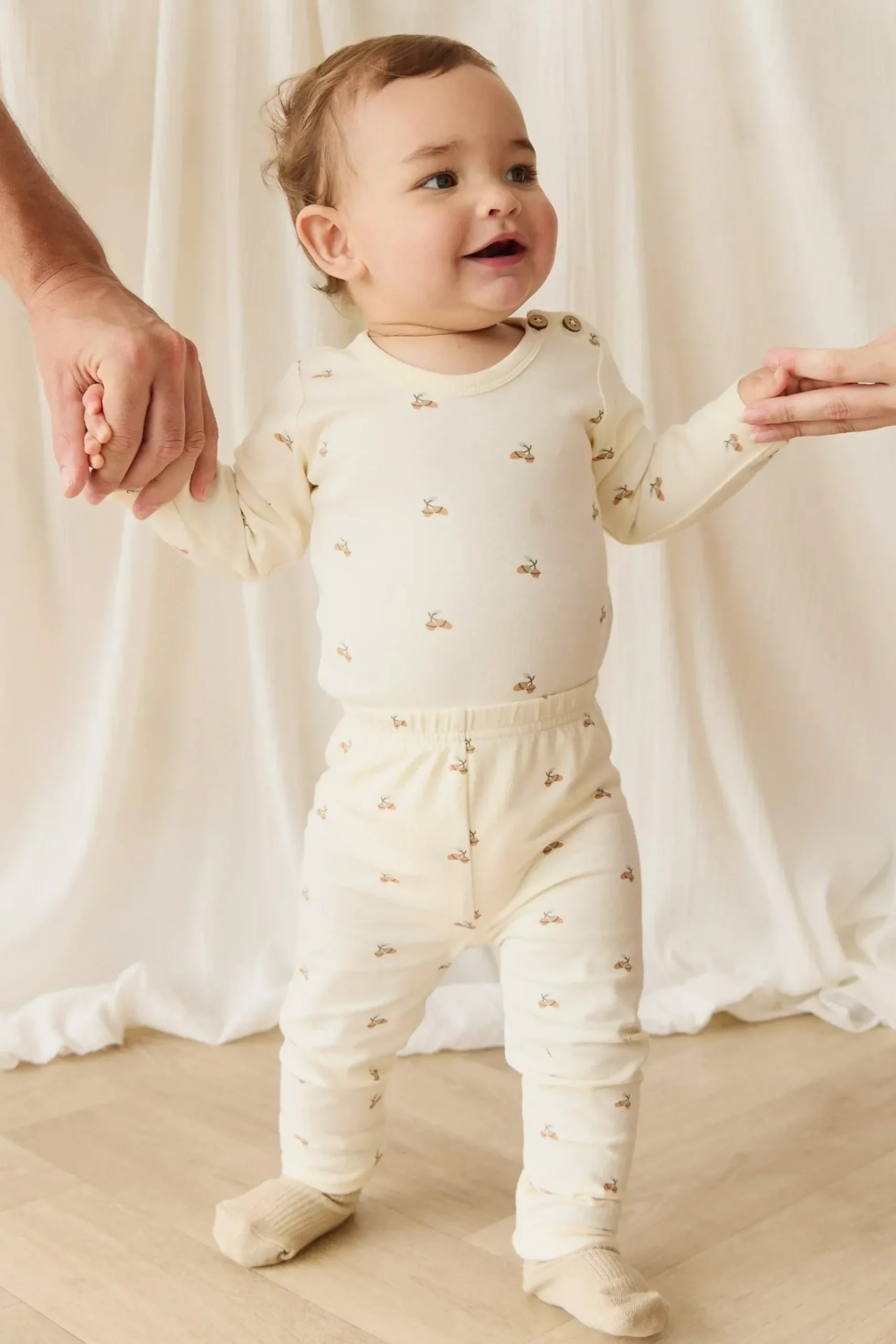 Organic Cotton Everyday Legging - Forest Night Acorns