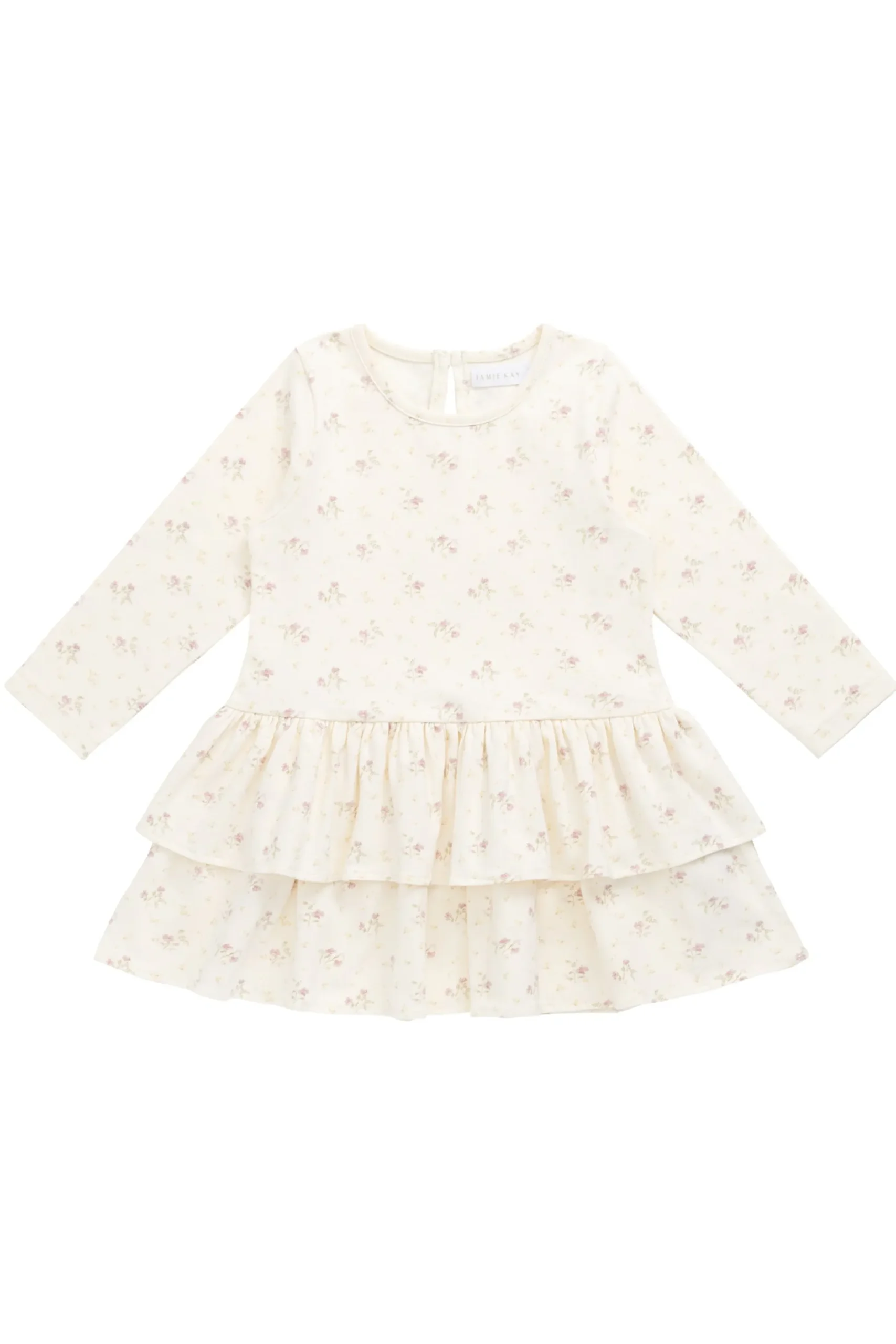Organic Cotton Fayette Dress - Thelma Parchment