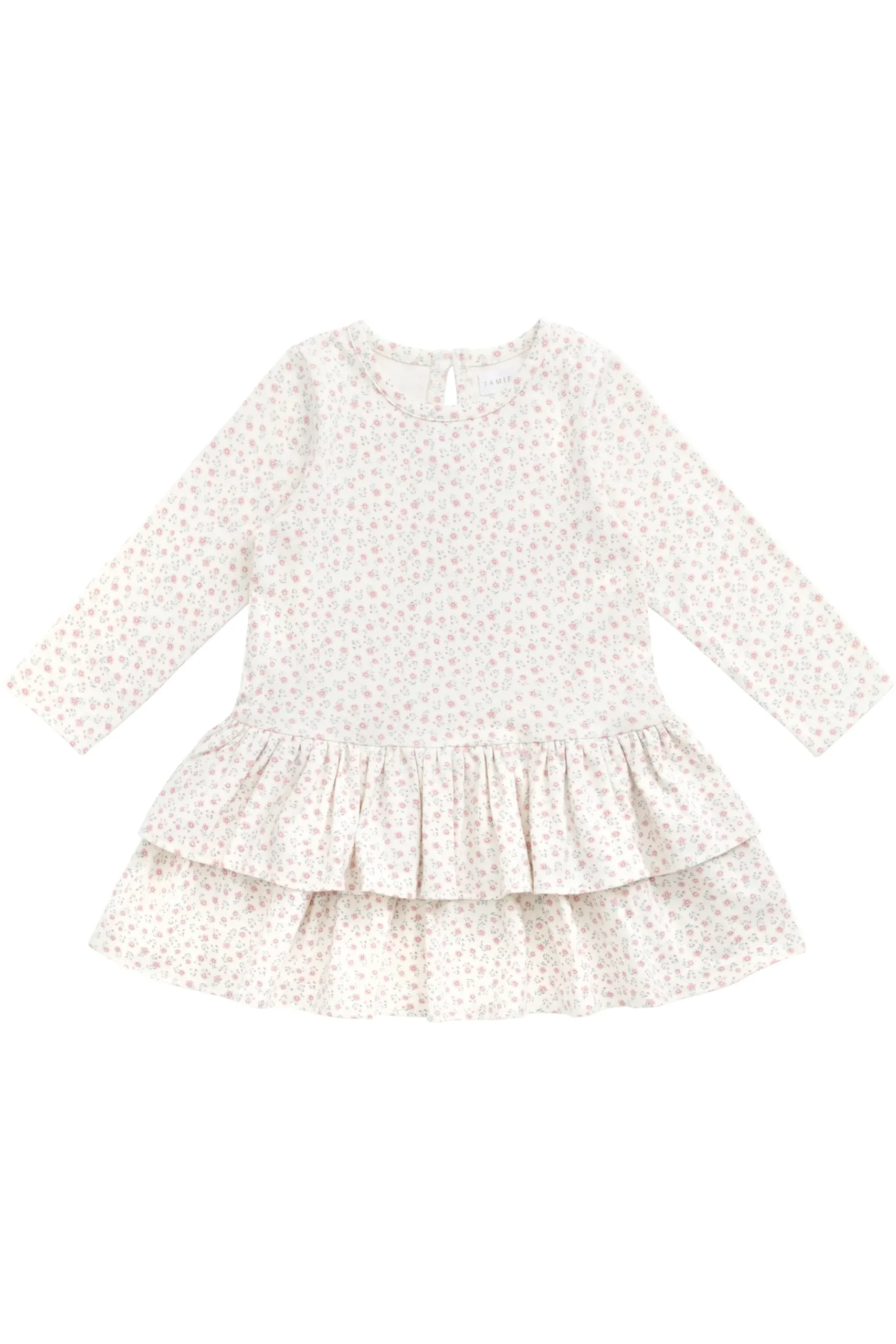 Organic Cotton Fayette Dress - Posy Garden Pink
