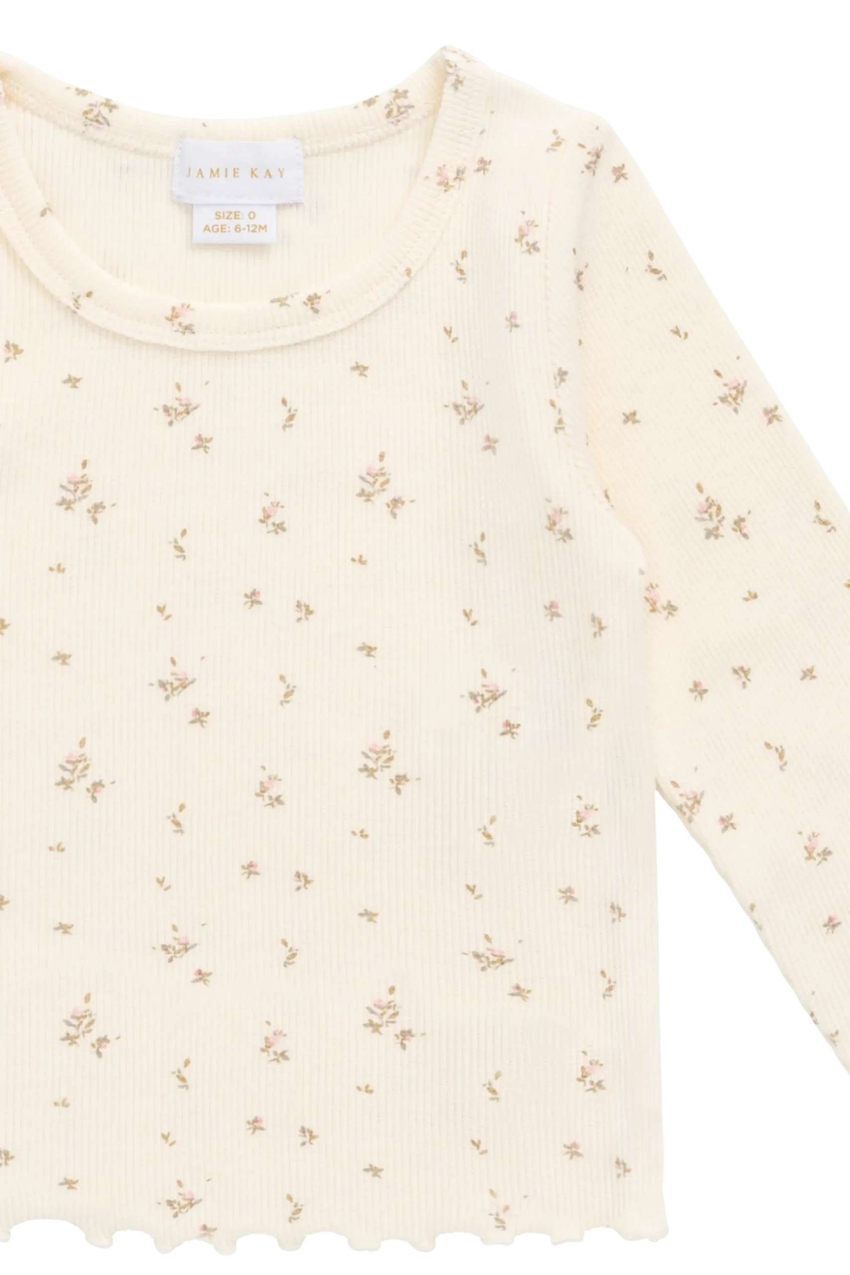 Organic Cotton Fine Rib Agathe Top - Dina Antique