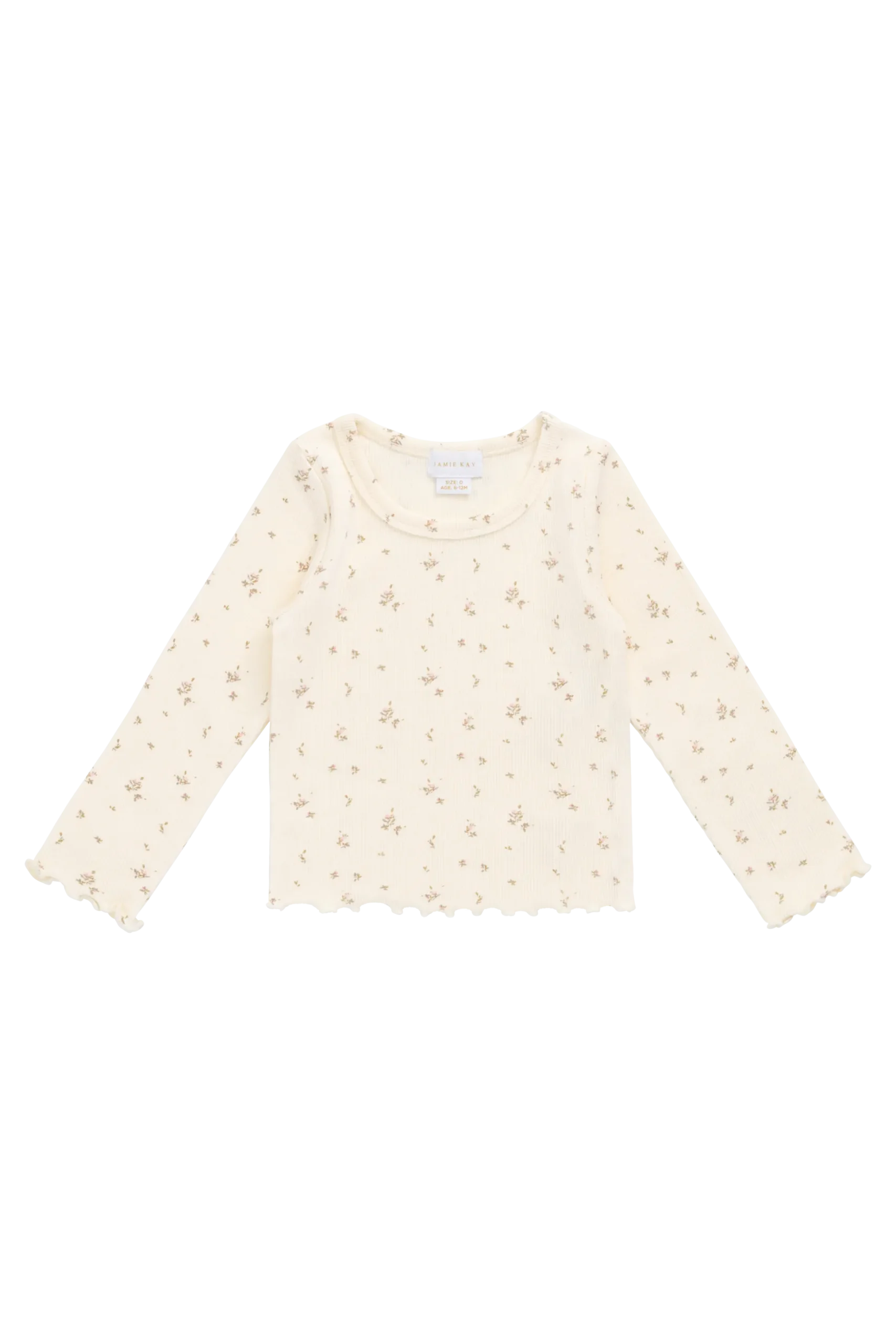 Organic Cotton Fine Rib Agathe Top - Dina Antique