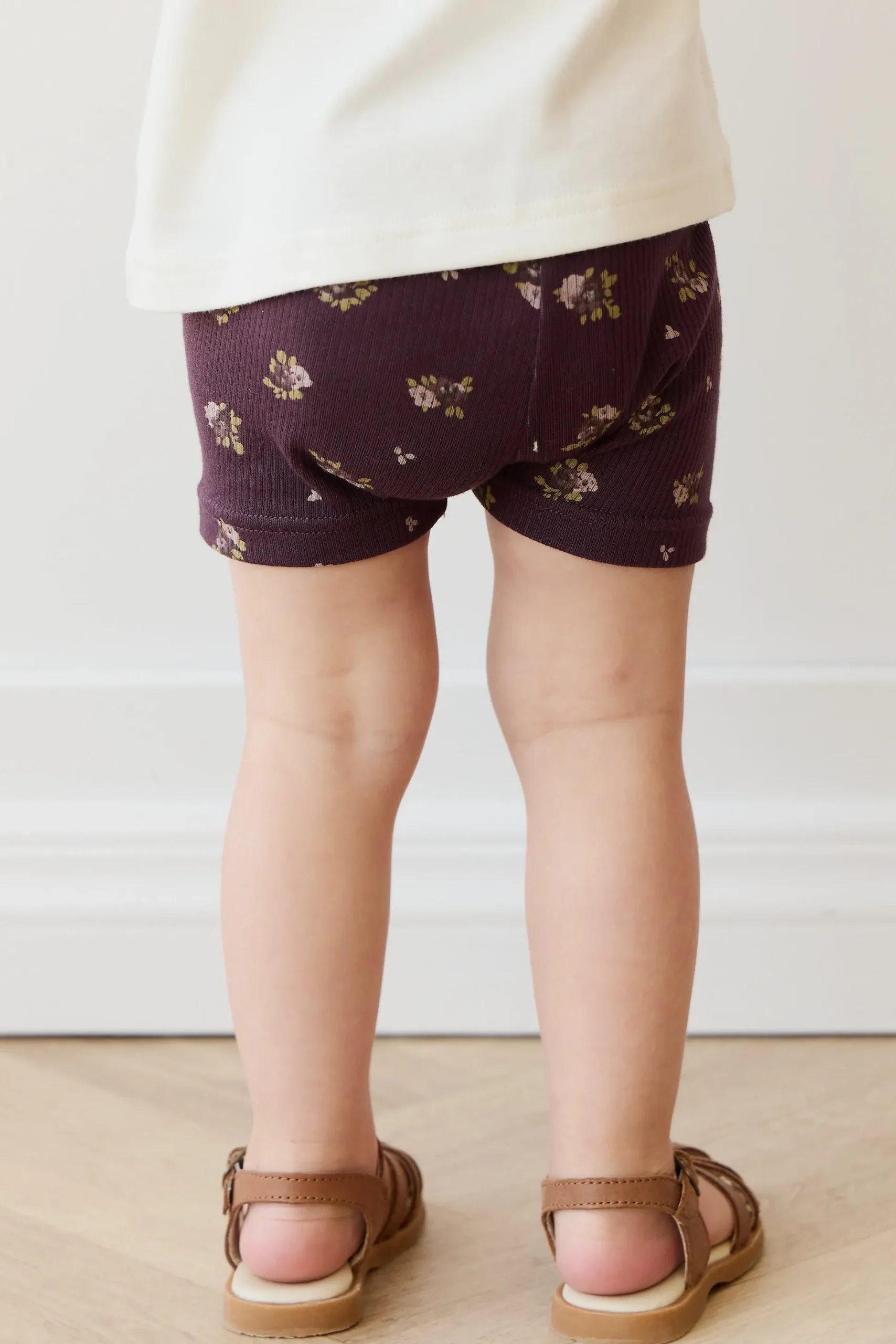 Organic Cotton Fine Rib Everyday Bike Short - Simone Huckleberry
