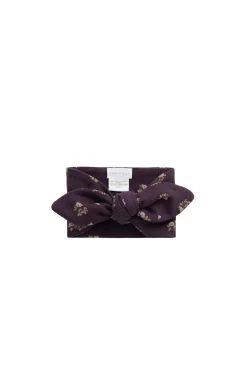 Organic Cotton Fine Rib Headband - Simone Huckleberry